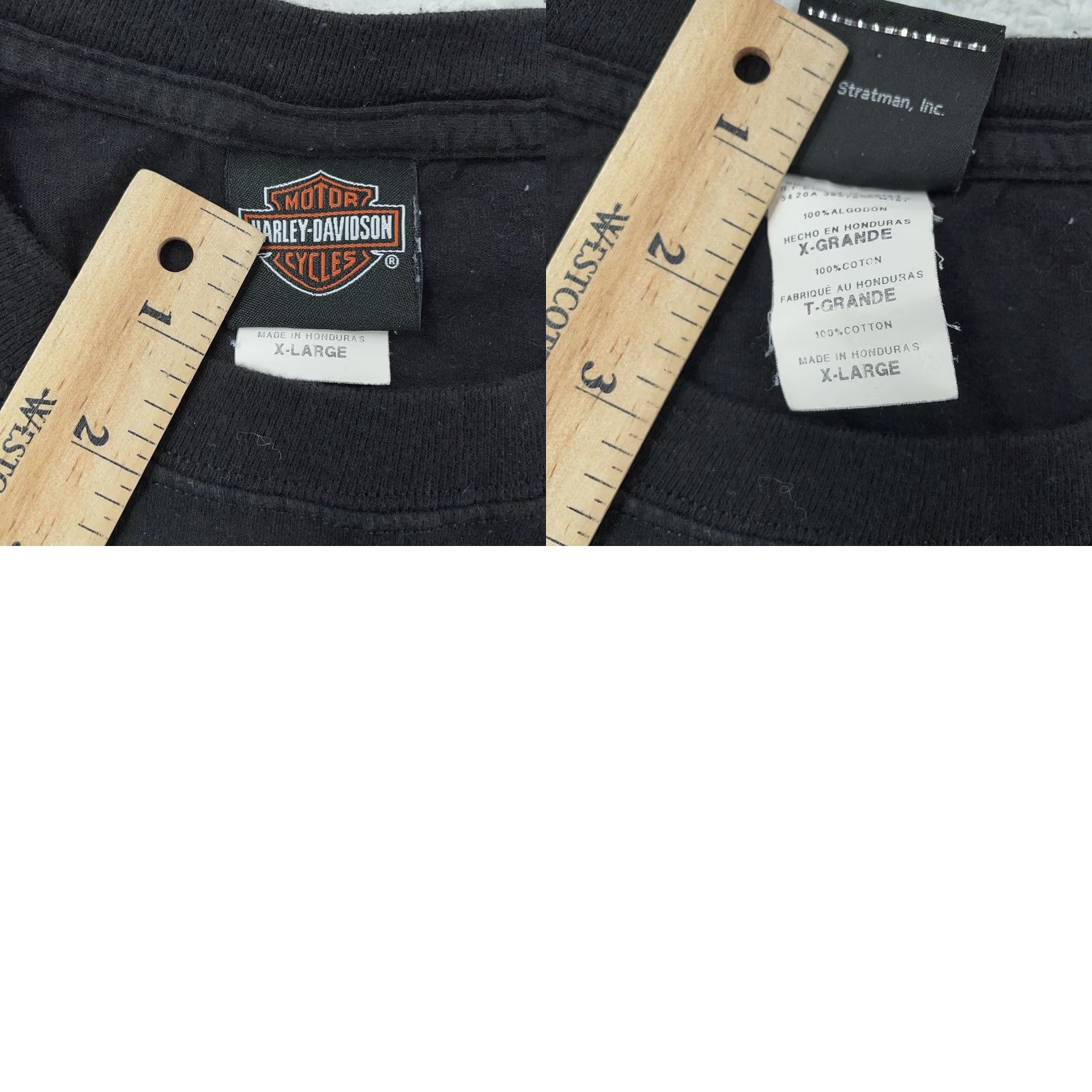Harley Davidson Harley-Davidson Shirt L/XL Black Staten Island New York Graphic Motorcycle Mens T-Shirt Short Sleeve Crew Neck Cotton Modern Fit Size US L / EU 52-54 / 3 - 9 Thumbnail