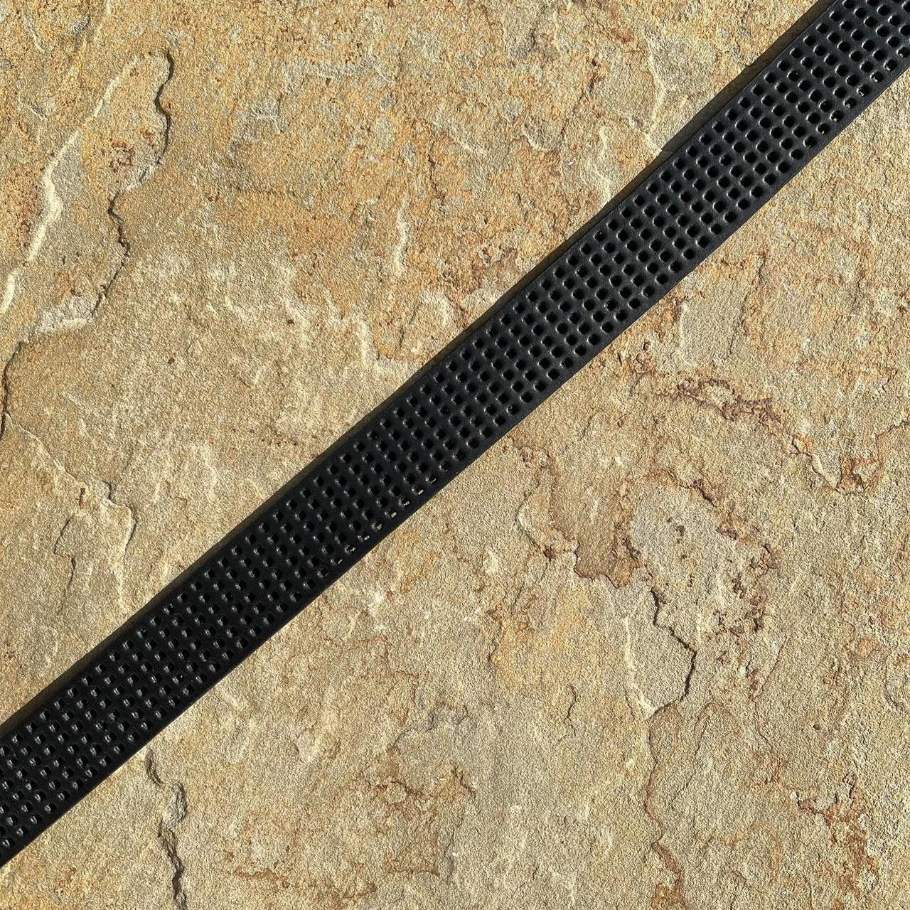 Wrangler Minimalist Grunge Black Leather Mesh Belt Size ONE SIZE - 3 Thumbnail