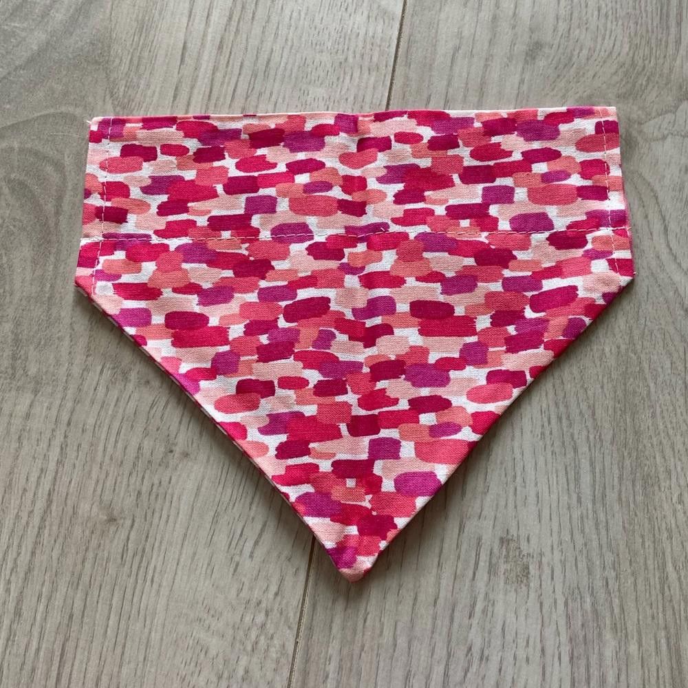 Designer Pink Rain Cloud Dog Bandana Size ONE SIZE - 3 Thumbnail