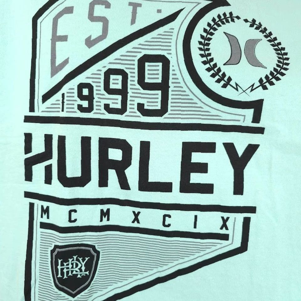 Hurley Hurley Surfer T Shirt Mens 2XL Blue Surf And Skate Streetwear Shirt Short Sleeve Crew Neck Cotton Shorts Sleeve Size US XXL / EU 58 / 5 - 3 Thumbnail