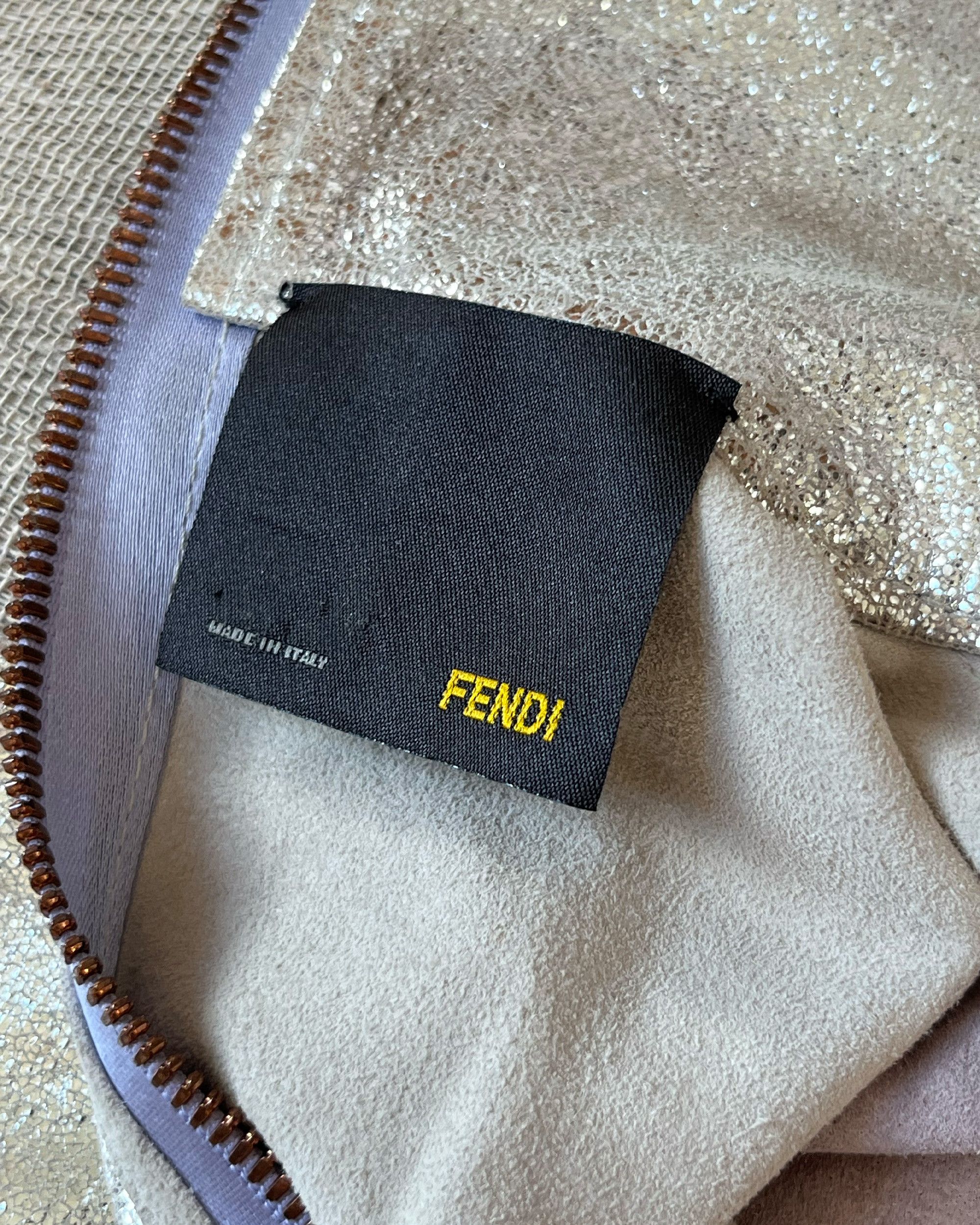 Fendi Fendi Fall 04 Runway metallic leather dress Karl Lagerfeld Size S / US 4 / IT 40 - 11 Thumbnail
