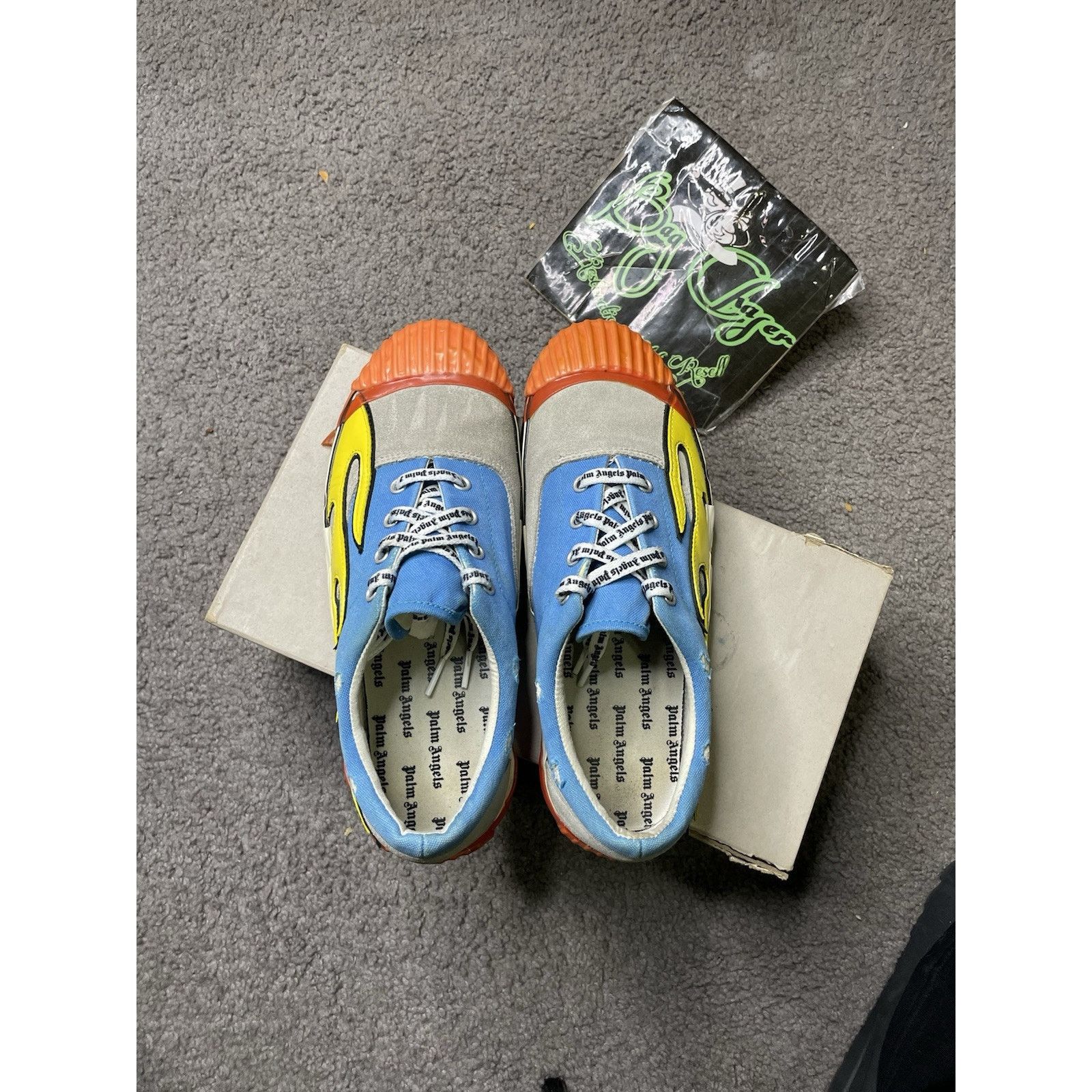 Palm Angels Size 9m/42EU-Palm Angels Flame Men's Shoes Multi Low Top Size US 9 / EU 42 - 4 Thumbnail