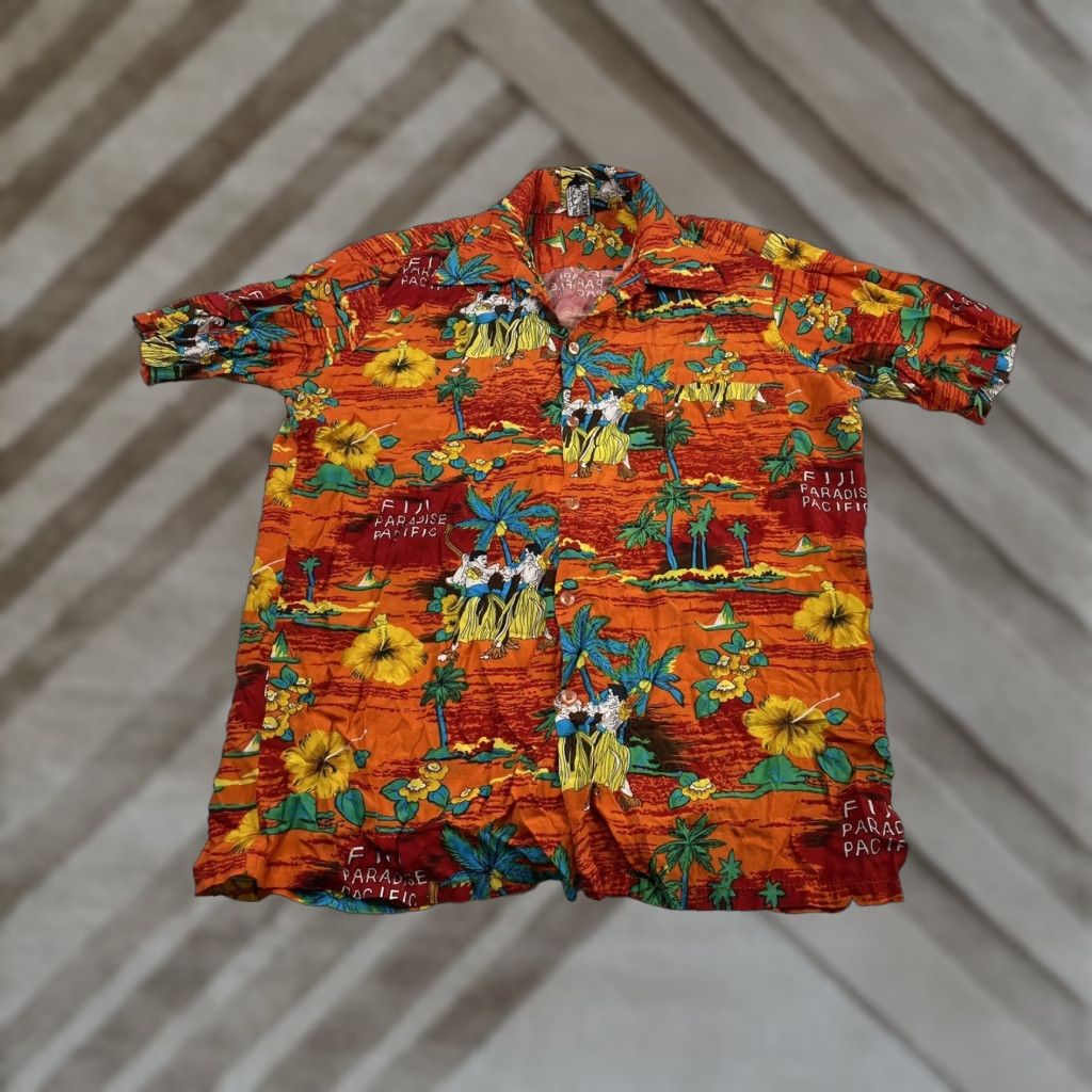 Vintage VINTAGE National Sport Shirts Manhattan Hawaiian Camp Shirt Men's Small Jamaica Size US S / EU 44-46 / 1 - 1 Thumbnail