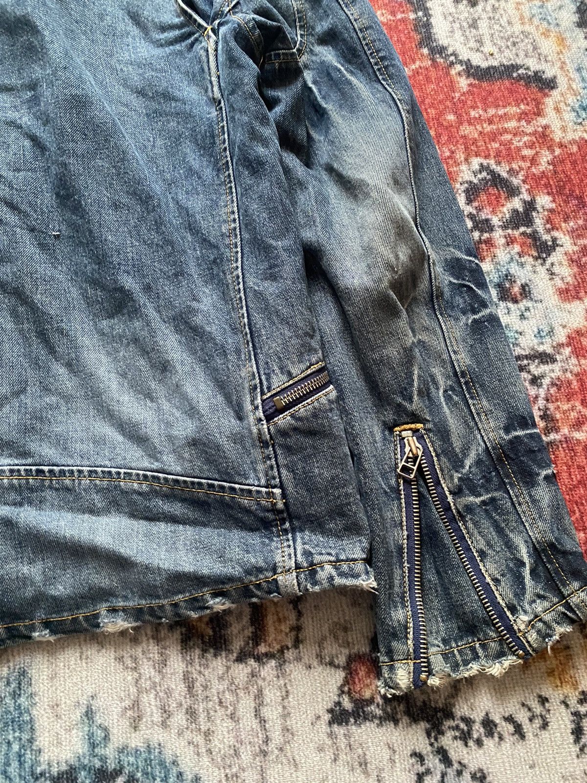 Beams Plus × Japanese Brand disstressed denim jacket Size US L / EU 52-54 / 3 - 12 Thumbnail