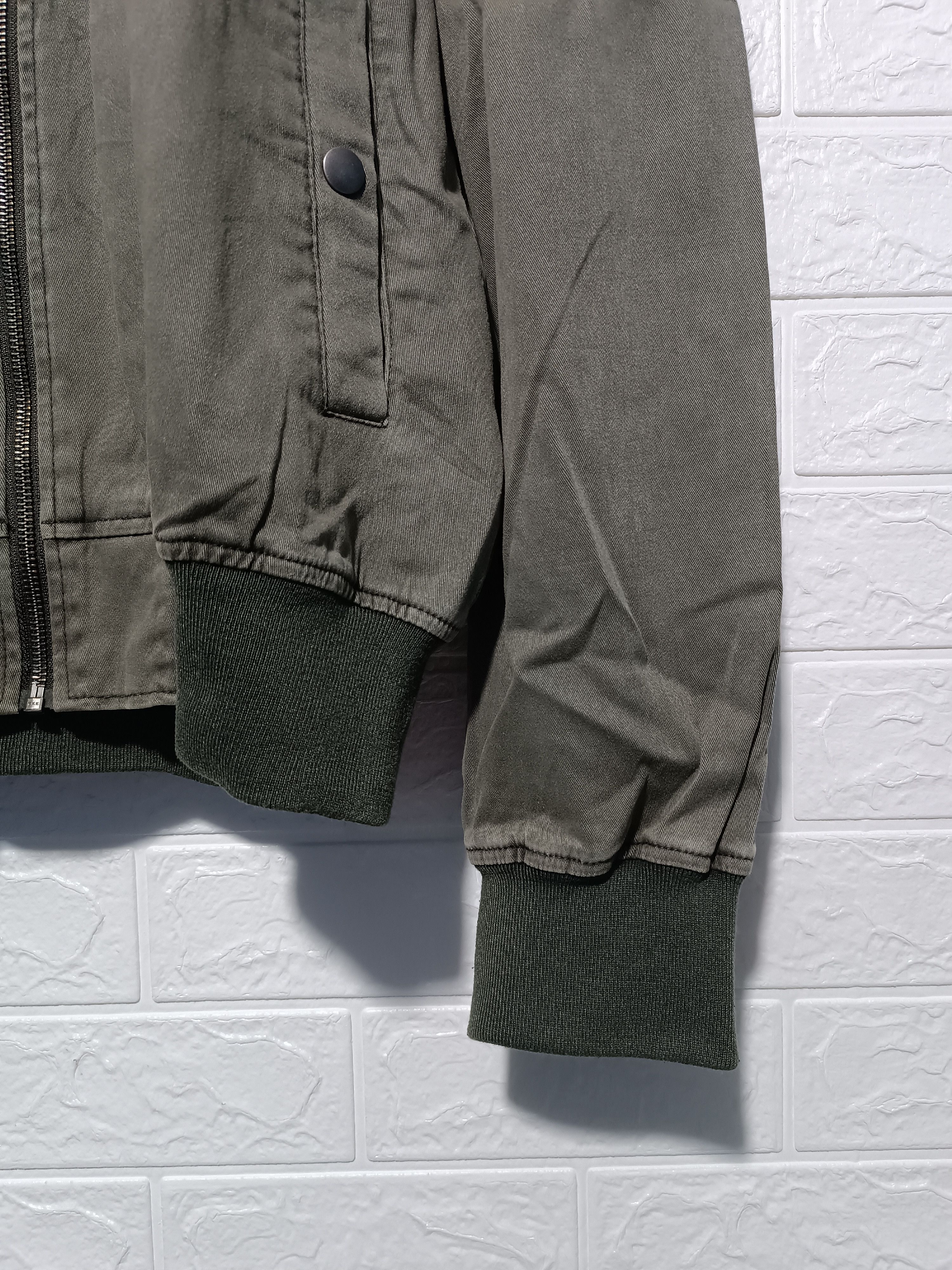 Japanese Brand Vintage MA-1 Bomber Jacket Hoodie Fleece Size US L / EU 52-54 / 3 - 4 Thumbnail