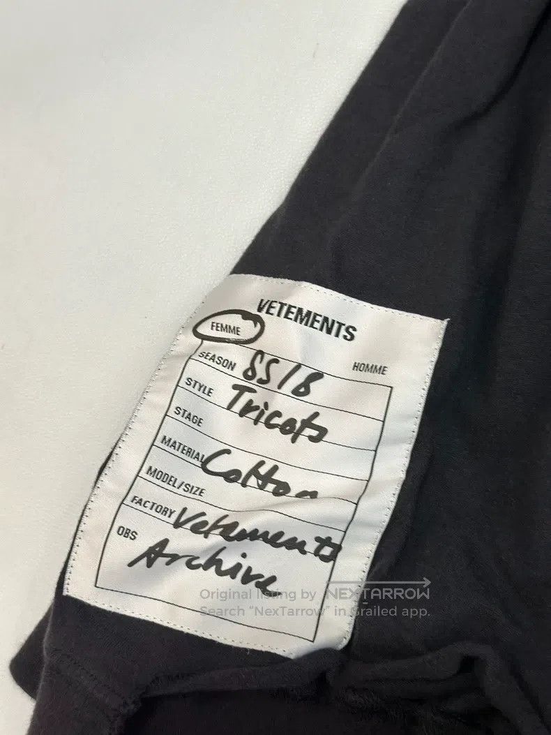 Vetements Vetements Patchwork Asymmetrical Hem Sweatshirt Size US XS / EU 42 / 0 - 2 Thumbnail