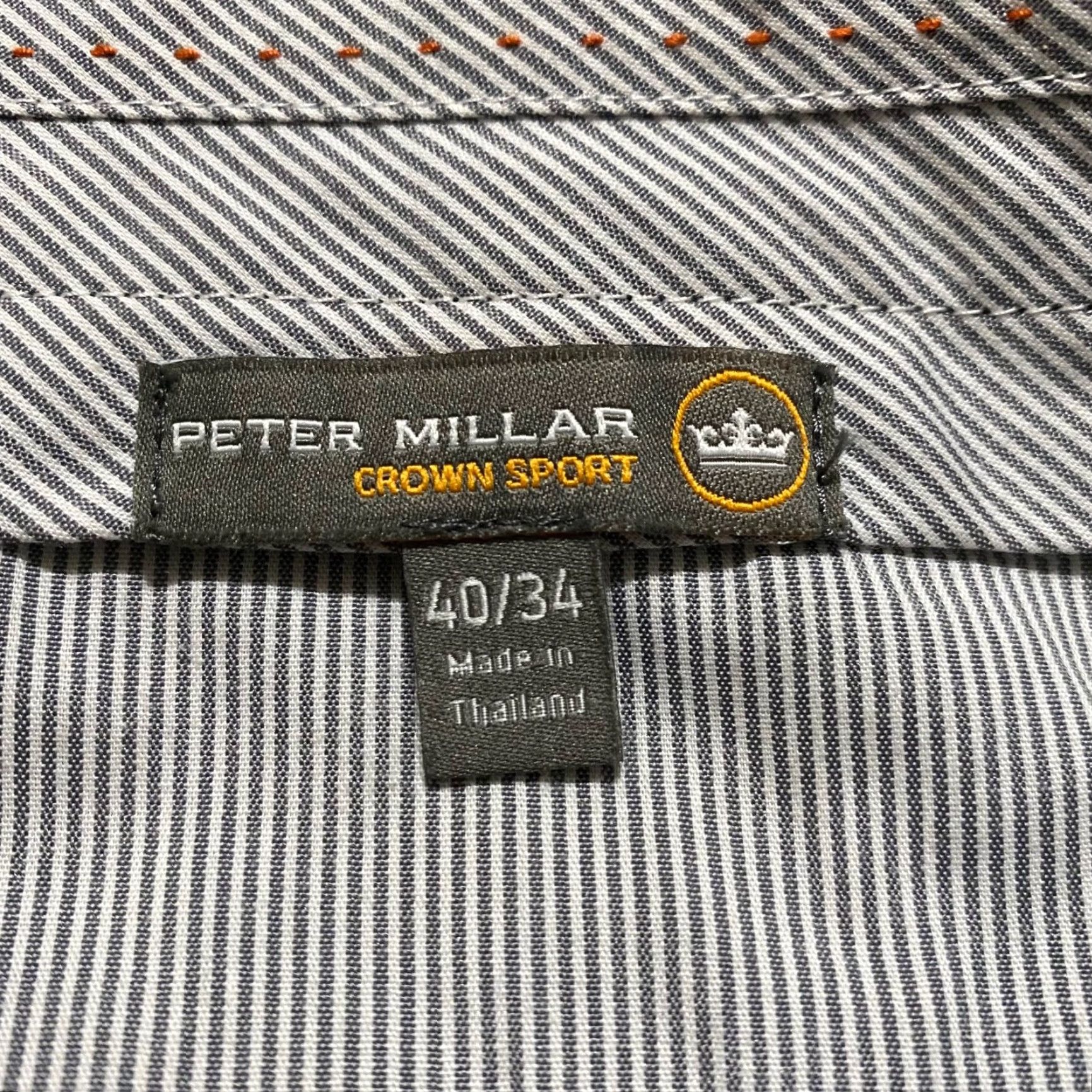 Peter Millar Peter Millar Dress Pants Mens 40x29 Gray Straight Mid Rise Business Casual Golf Pants Mens Regular Gray Size US 40 / EU 56 - 3 Thumbnail