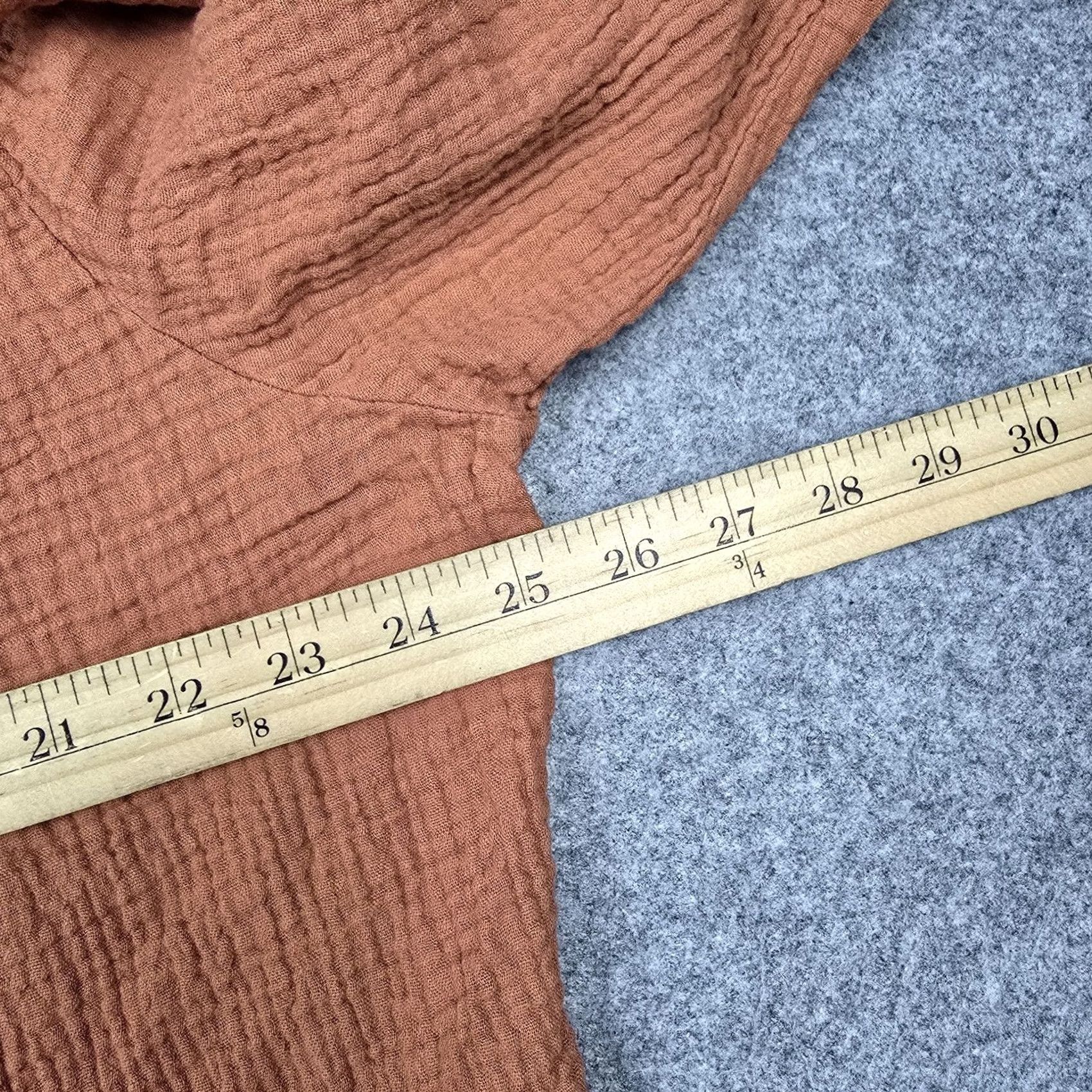 Cynthia Rowley Cynthia Rowley Shirt Womens 2X Orange Cotton Gauze Henley Button Front Tunic Top Shirt Womens 2X Orange Cotton Gauze Henley Button Front Tunic Top Size XXL / US 16-18 / IT 52-54 - 7 Thumbnail