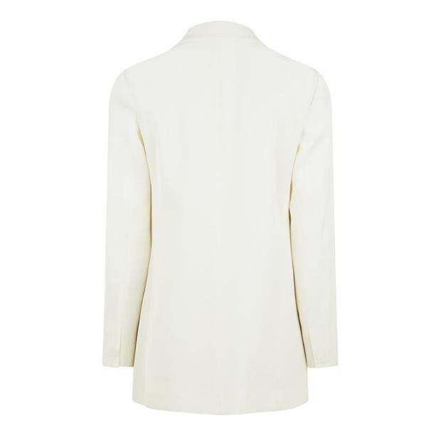Lanvin o1g2r1mq1024 Double Breasted Tailored Jacket in Off White Size L / US 10 / IT 46 - 2 Thumbnail