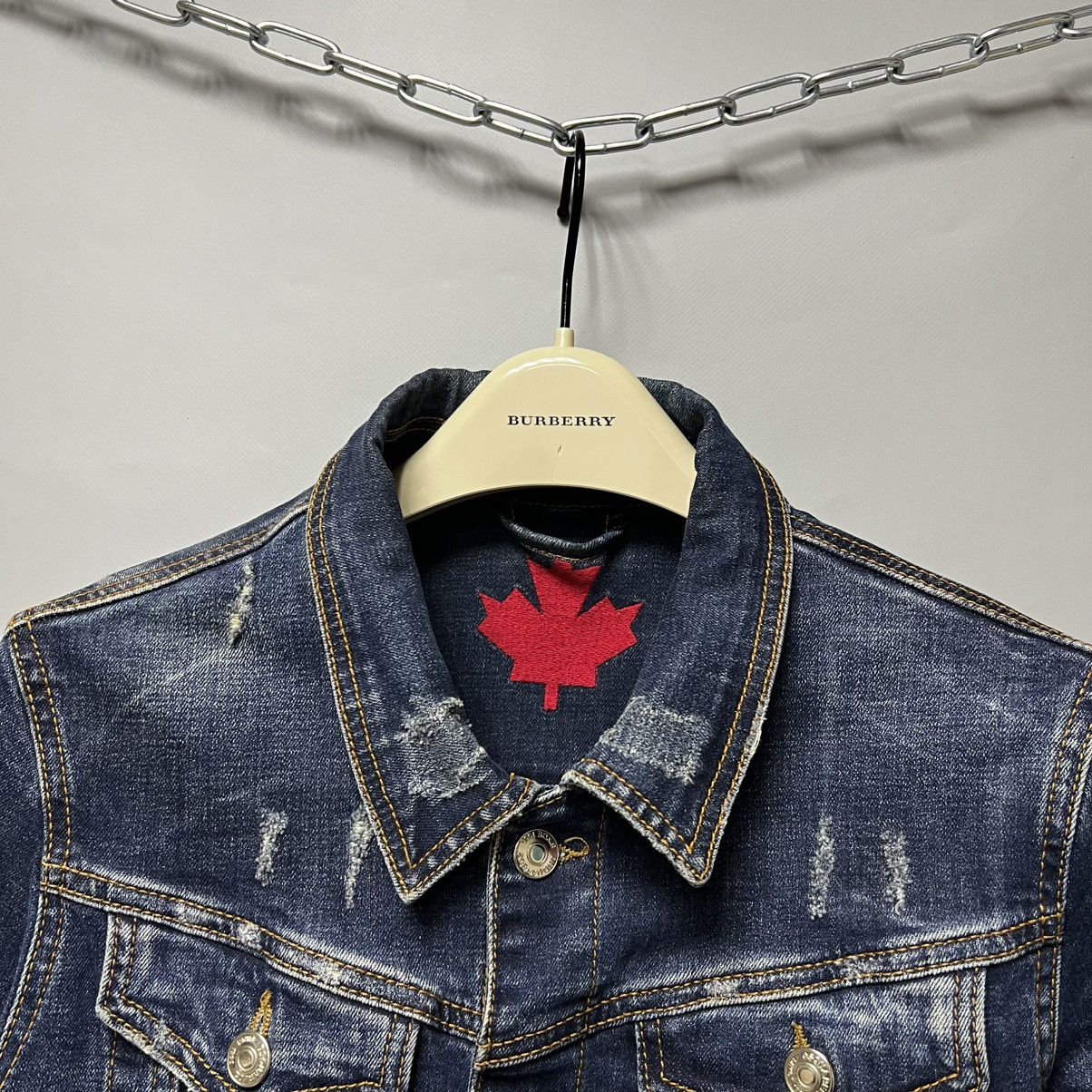 Dsquared2 Dsquared2 Women's Distressed Denim Jacket Size S Size S / US 4 / IT 40 - 3 Thumbnail