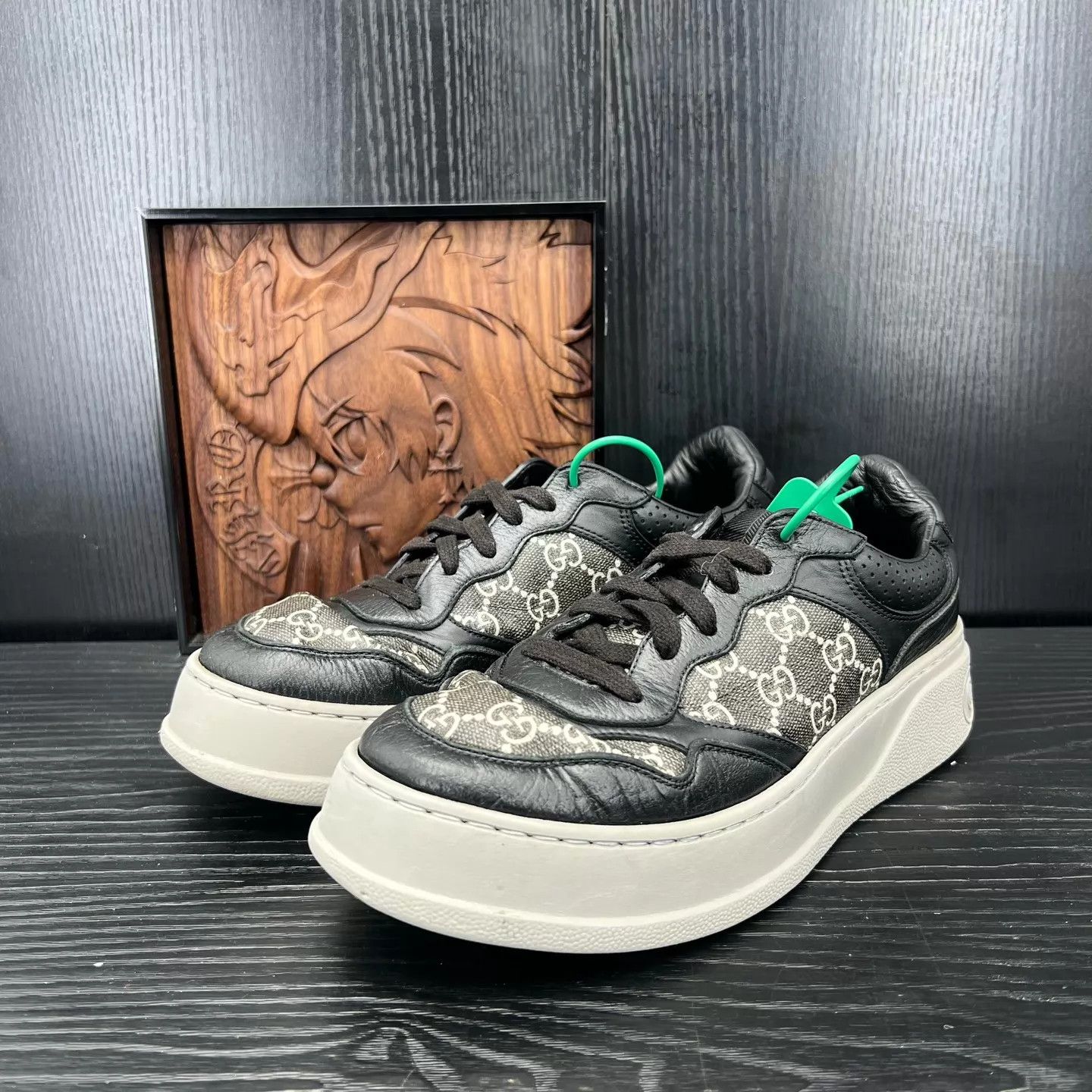 Gucci Gucci Cookie Sneaker Black & Gray /41 With Box Size US 8 / EU 41 - 1 Thumbnail