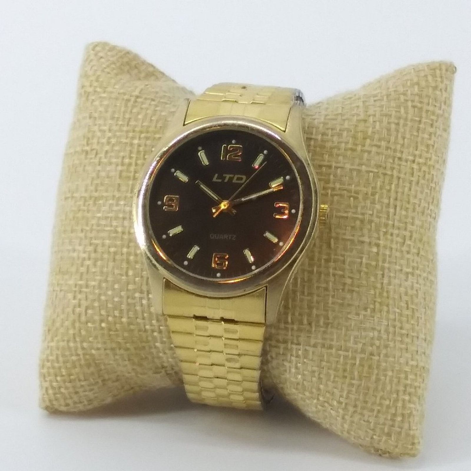 Other Vintage Men's LTD Gold Tone Bracelet Wristwatch Stainless Size ONE SIZE - 1 Thumbnail