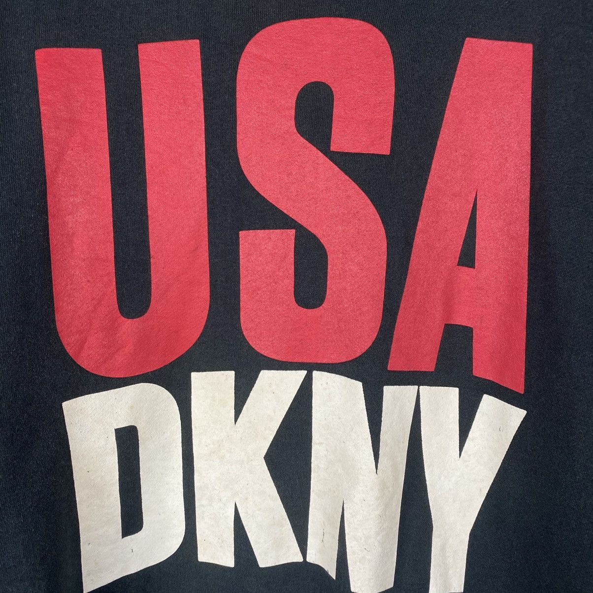 DKNY × Vintage Vintage USA DKNY Big Logo Sweatshirt Size US XL / EU 56 / 4 - 3 Thumbnail