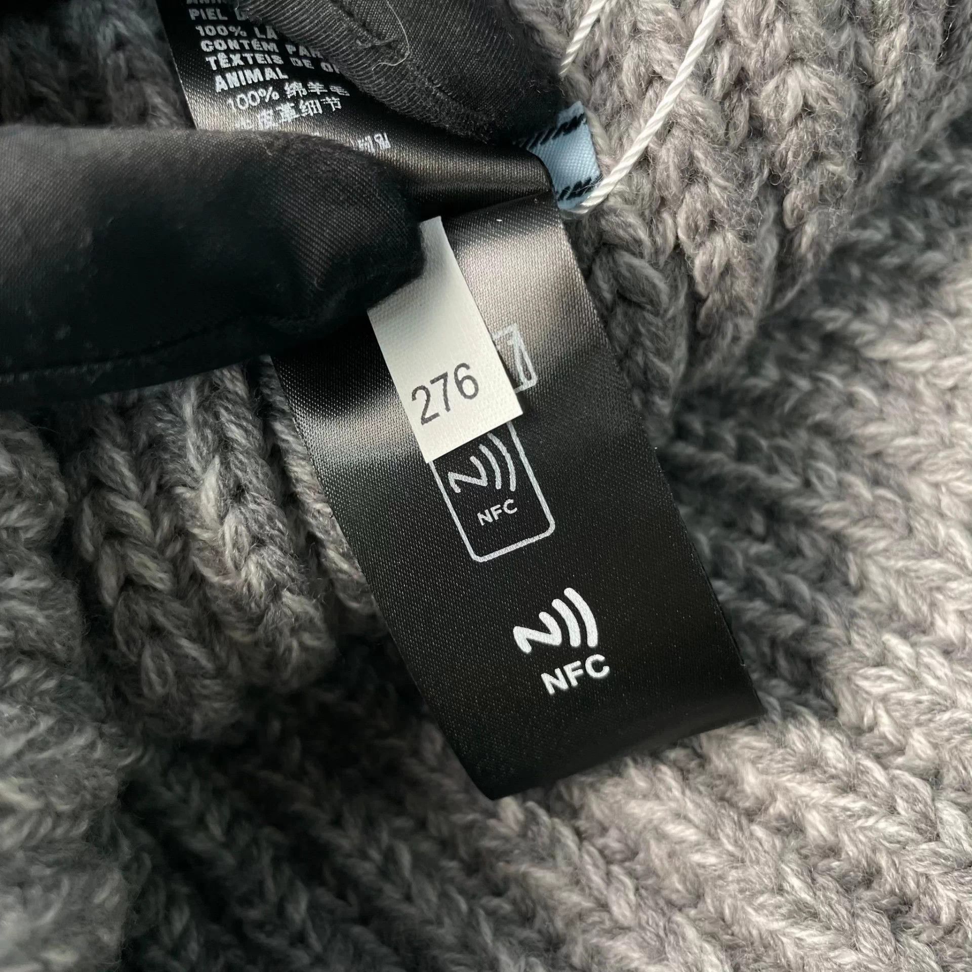 Prada Prada Gray Knit Beanie Size ONE SIZE - 8 Thumbnail