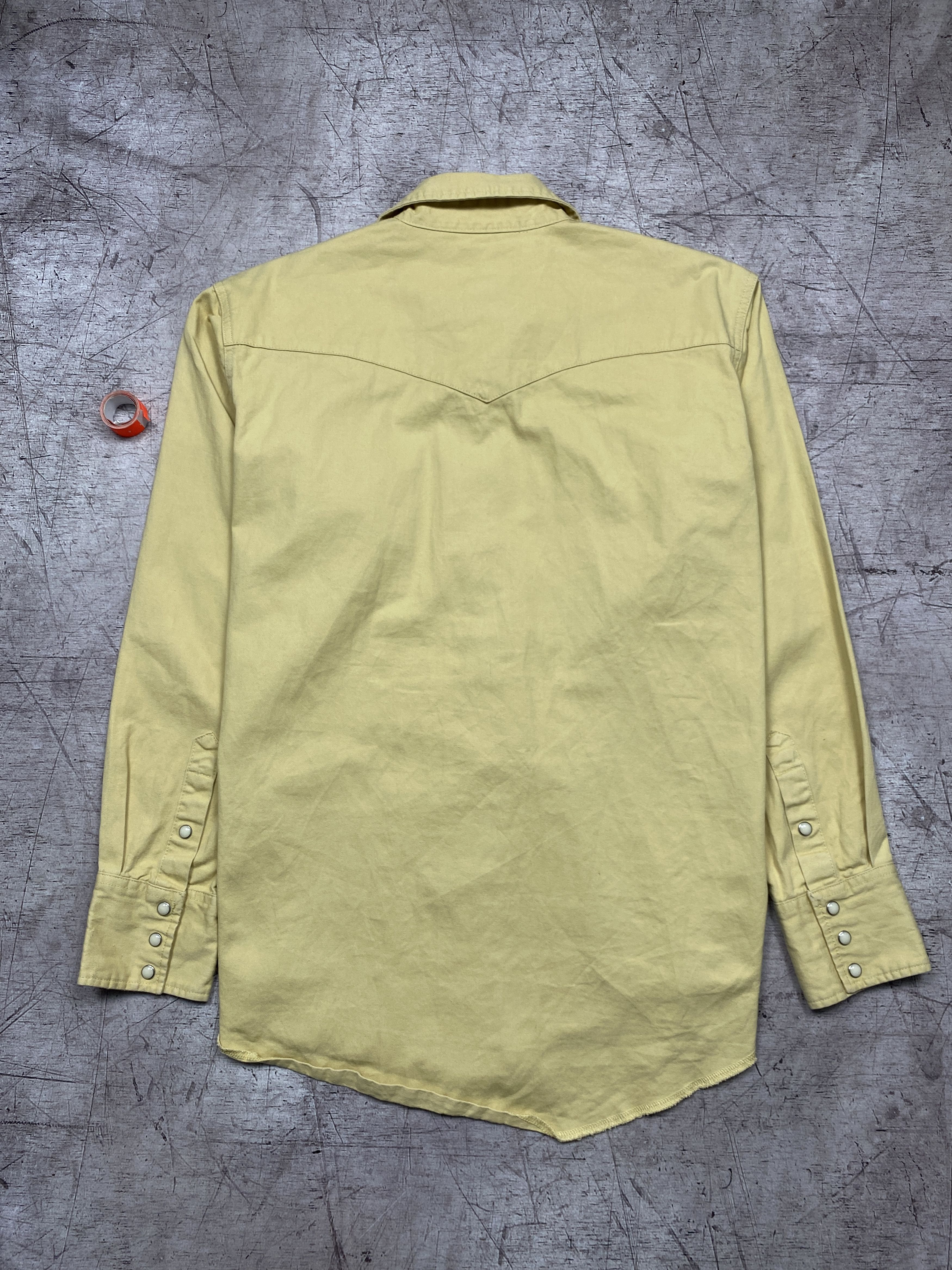Vintage × Wrangler Wrangler 90s Vintage Mens Denim Shirt Size US L / EU 52-54 / 3 - 6 Thumbnail