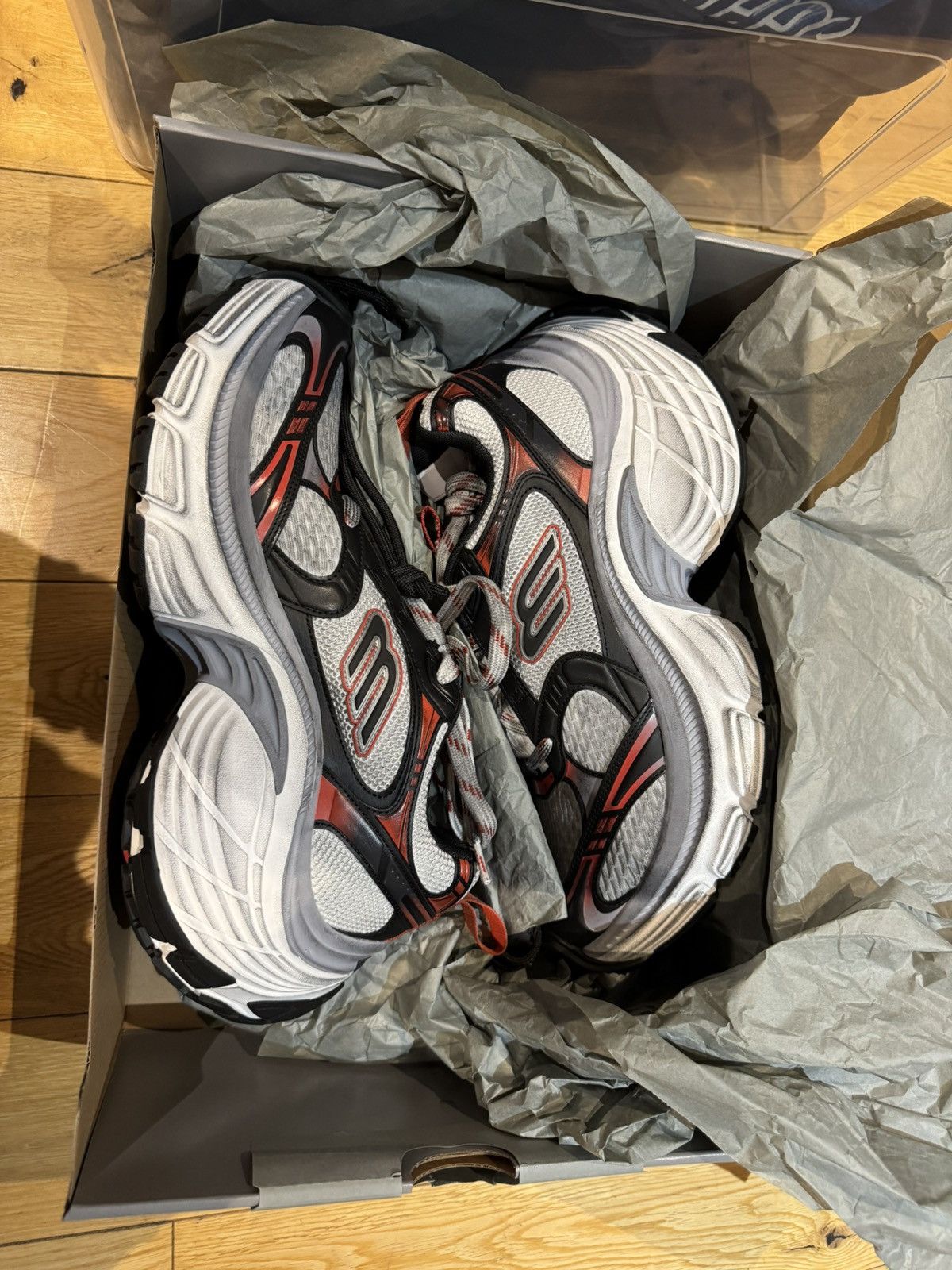 Balenciaga Balenciaga 10XL Sporty B Mesh Lace-Up Platform Sneakers 
