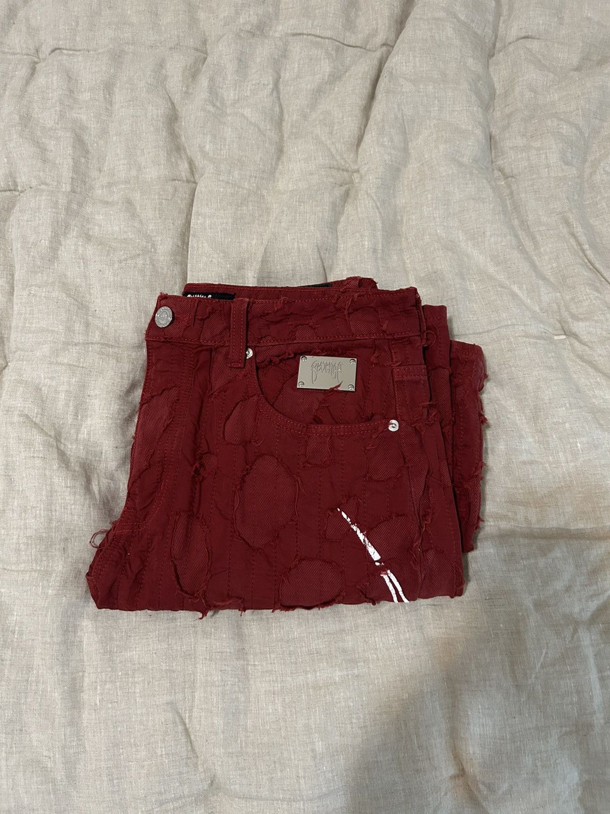 Revenge Revenge Flame Distressed Boro Denim Size US 32 / EU 48 - 6 Thumbnail