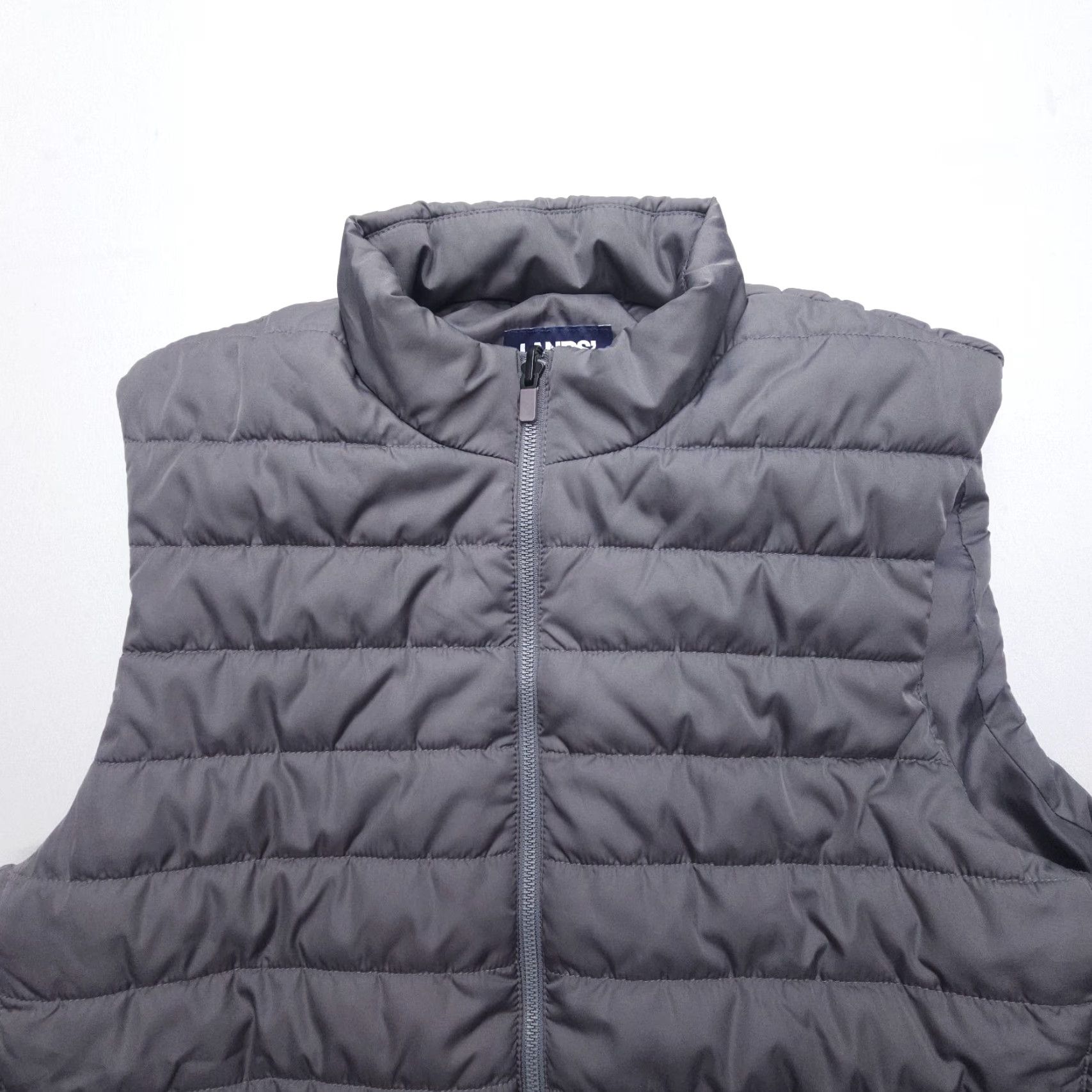 Lands' End Lands' End Puffer Vest Mens Large Gray Quilted Insulated Lightweight Travel Zip Vest Mens Large Gray Quilted Insulated Lightweight Travel Zip Size US L / EU 52-54 / 3 - 3 Thumbnail