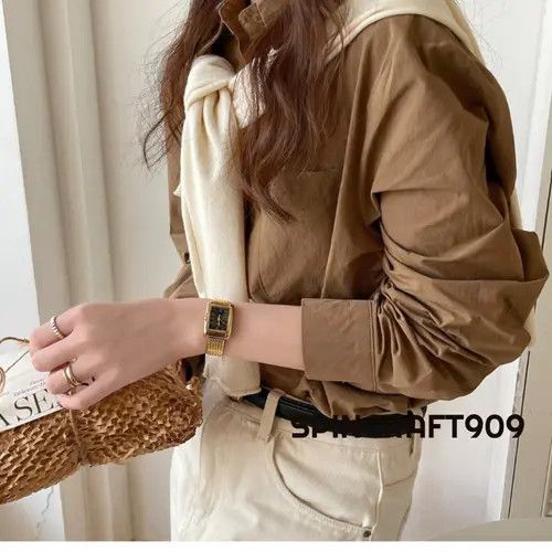 Jewelry "Masumi x natsu "Square Retro Vintage Gold Watch Size ONE SIZE - 2 Thumbnail