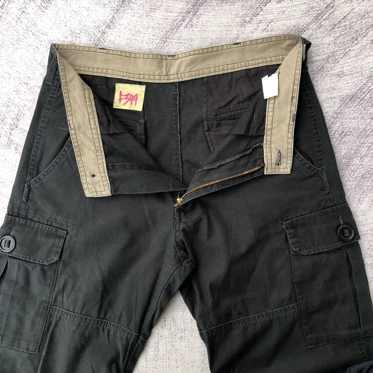 All Blacks Cargo Black Panaspur 6 Pocket Utility Pants Size US 30 / EU 46 - 6 Thumbnail