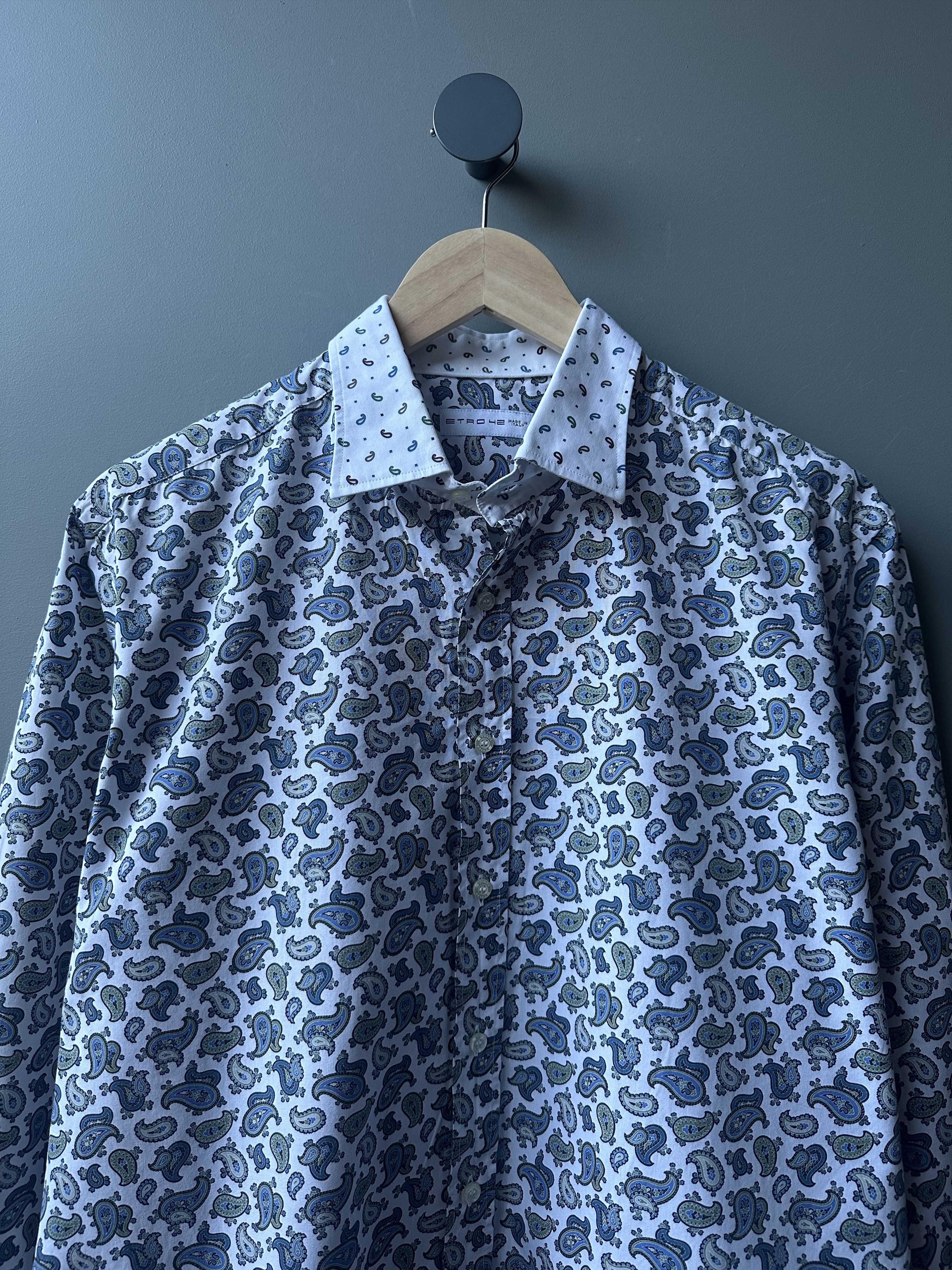 Etro Etro Paisley Long Sleeve Shirt Size XL Size US XL / EU 56 / 4 - 2 Thumbnail
