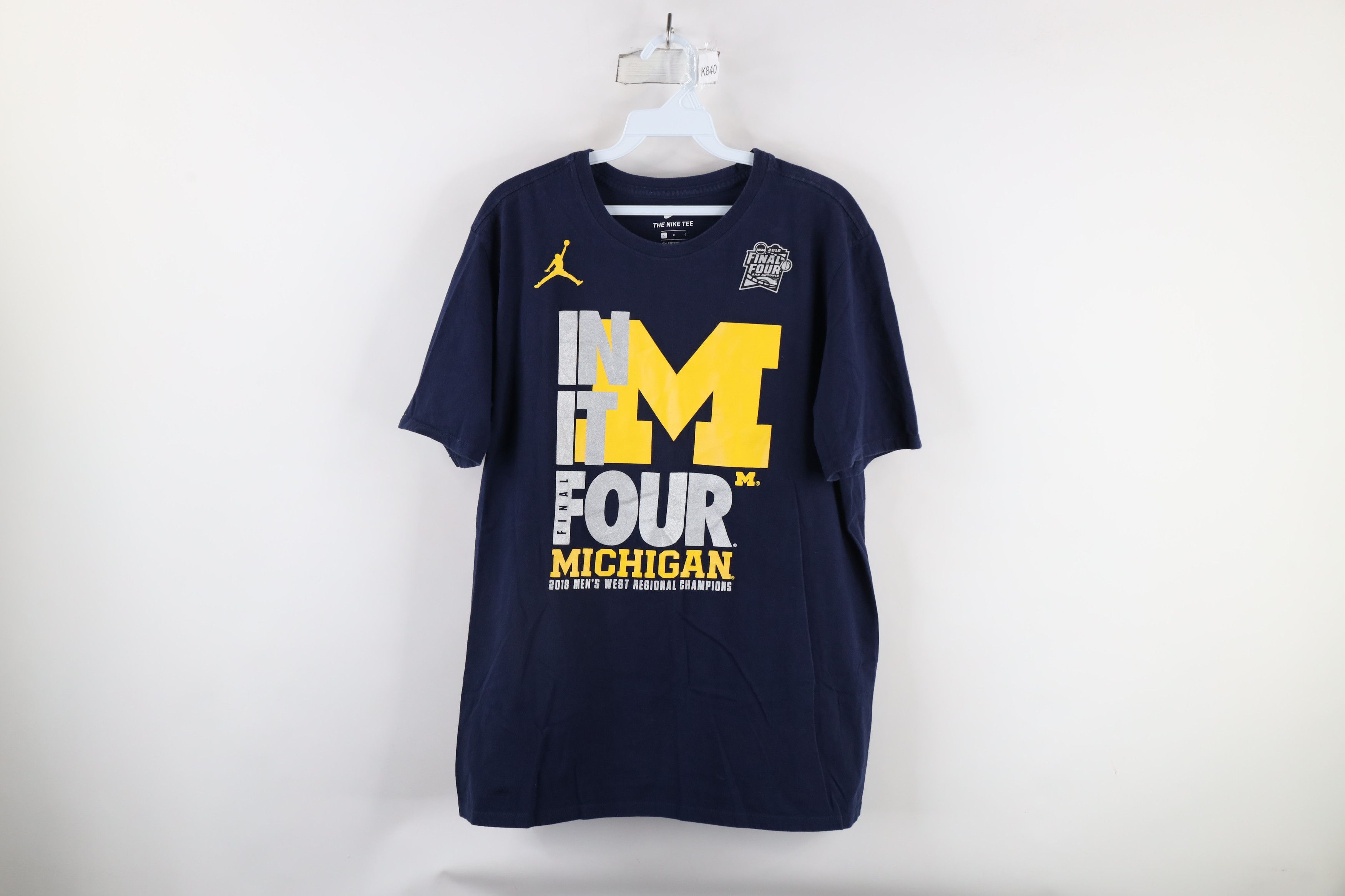 Nike Nike Air Jordan University of Michigan Basketball T-Shirt Size US L / EU 52-54 / 3 - 1 Thumbnail