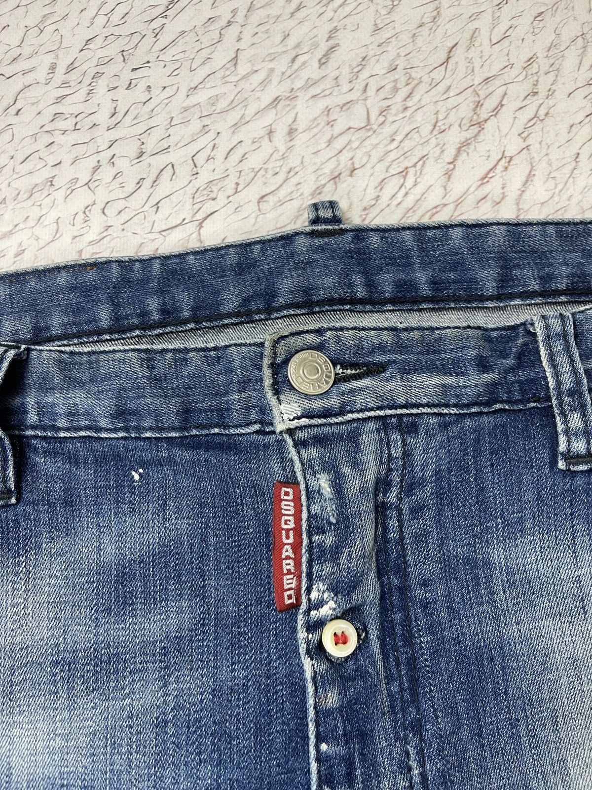Dsquared2 Dsquared d2 vintage distressed denim jeans paint embroidery Size US 30 / EU 46 - 9 Thumbnail