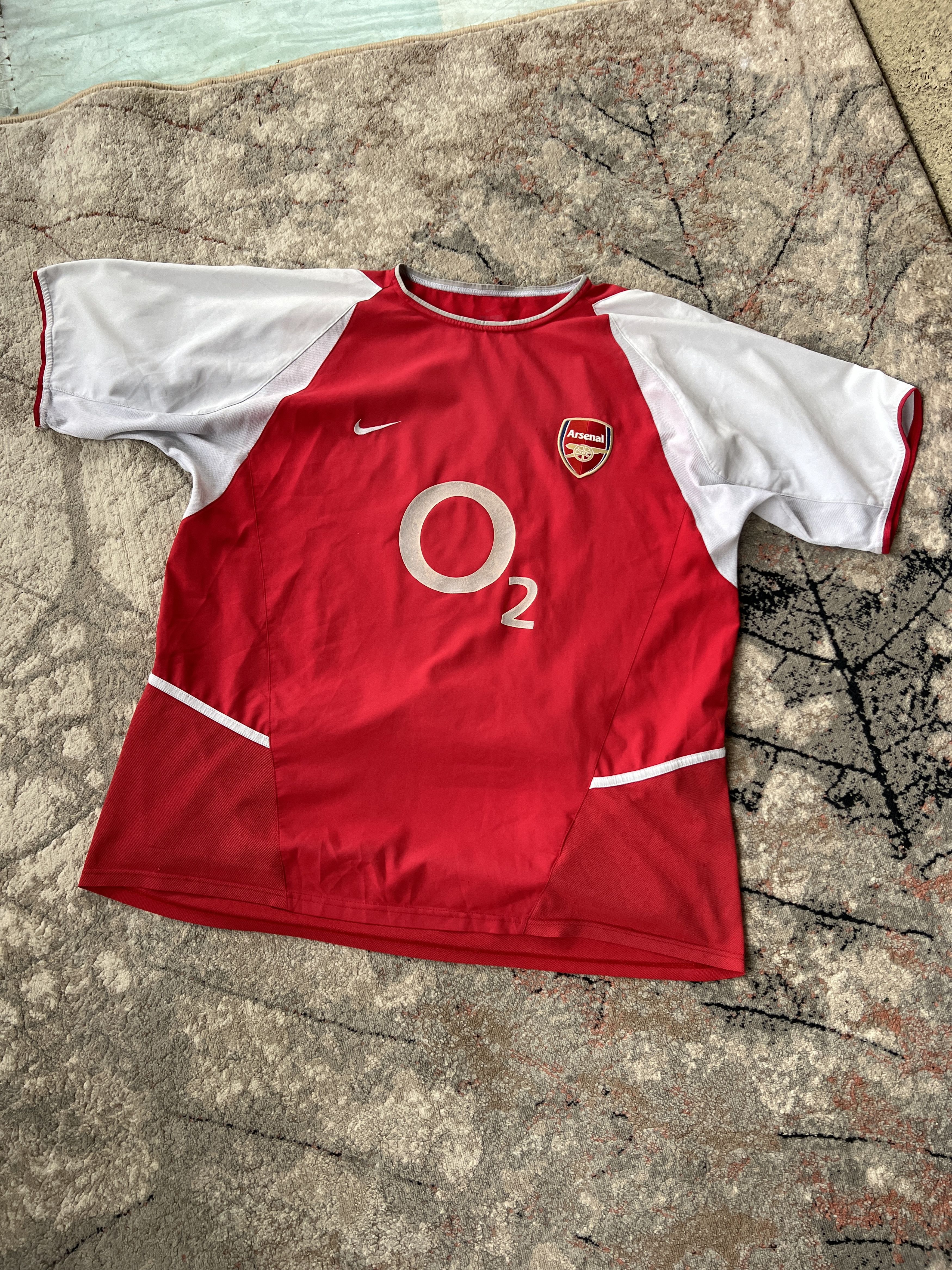 Nike × Vintage Nike Arsenal Henry 14 Vintage Jersey Size US XXL / EU 58 / 5 - 1 Thumbnail