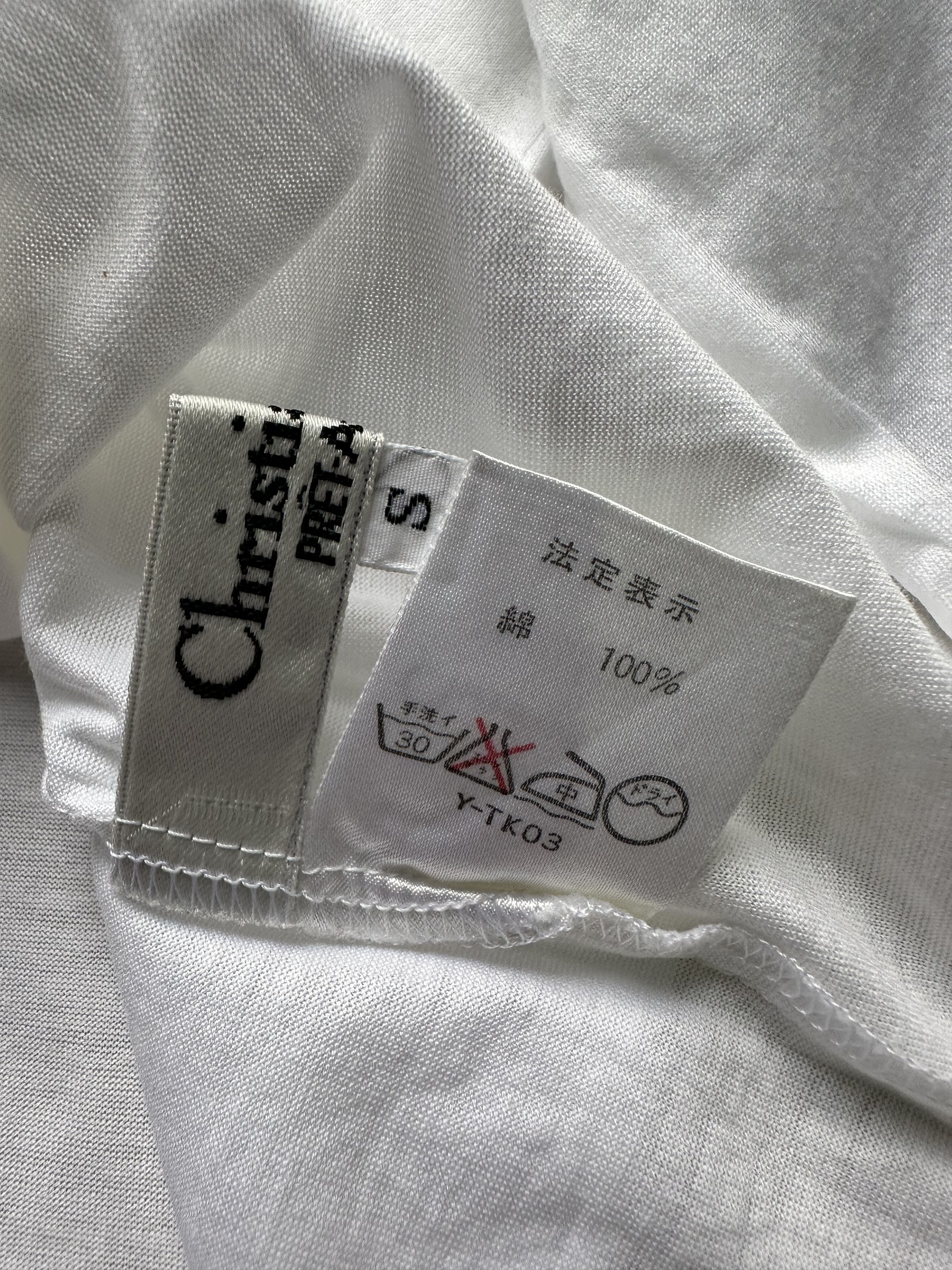 Christian Dior Monsieur Vintage Dior Embroidered Spellout Oversized Cropped Tee Size US S / EU 44-46 / 1 - 5 Thumbnail