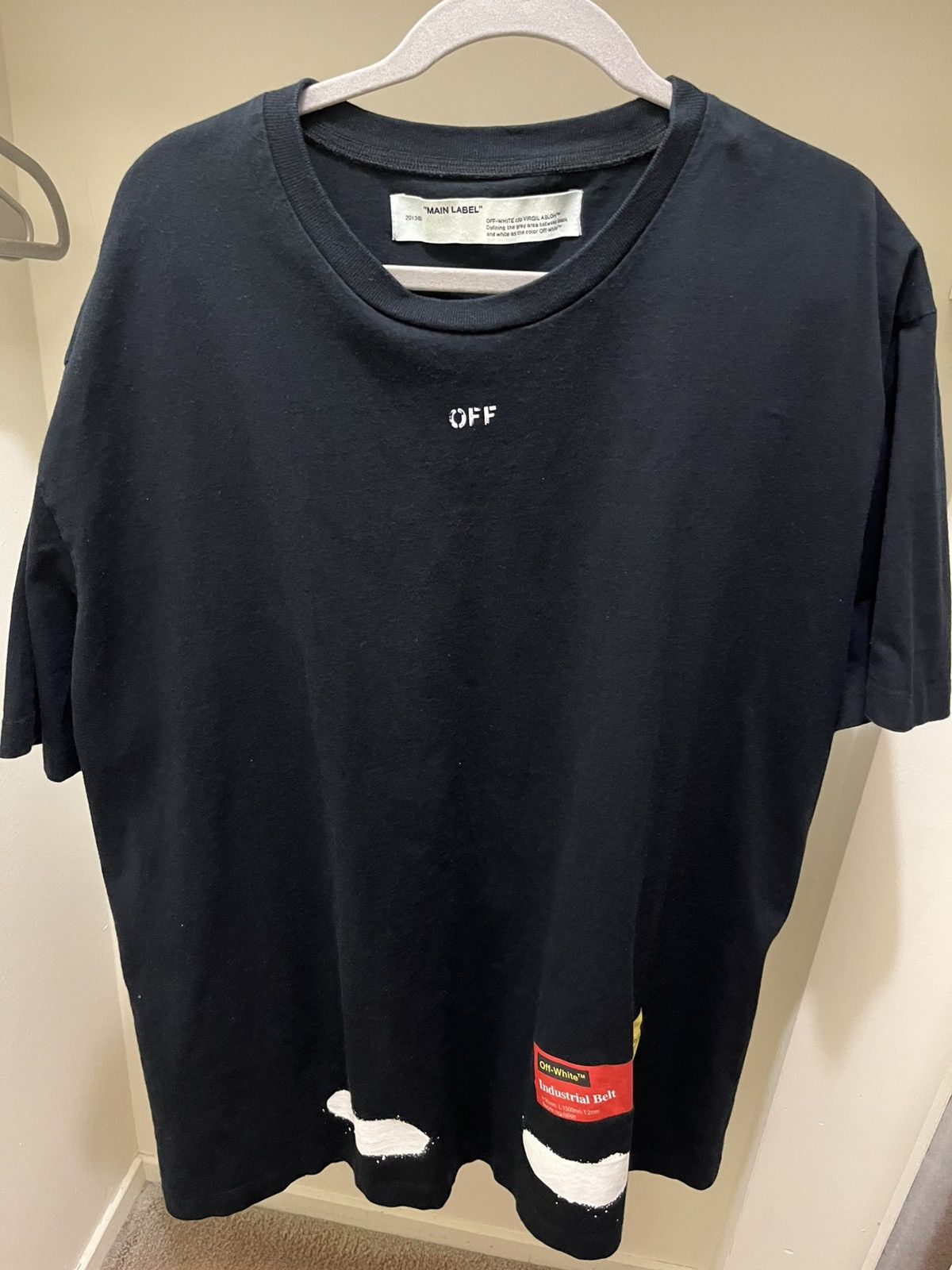 Off-White Off-White SSENSE Diag Spray Paint tee Size US XL / EU 56 / 4 - 2 Thumbnail