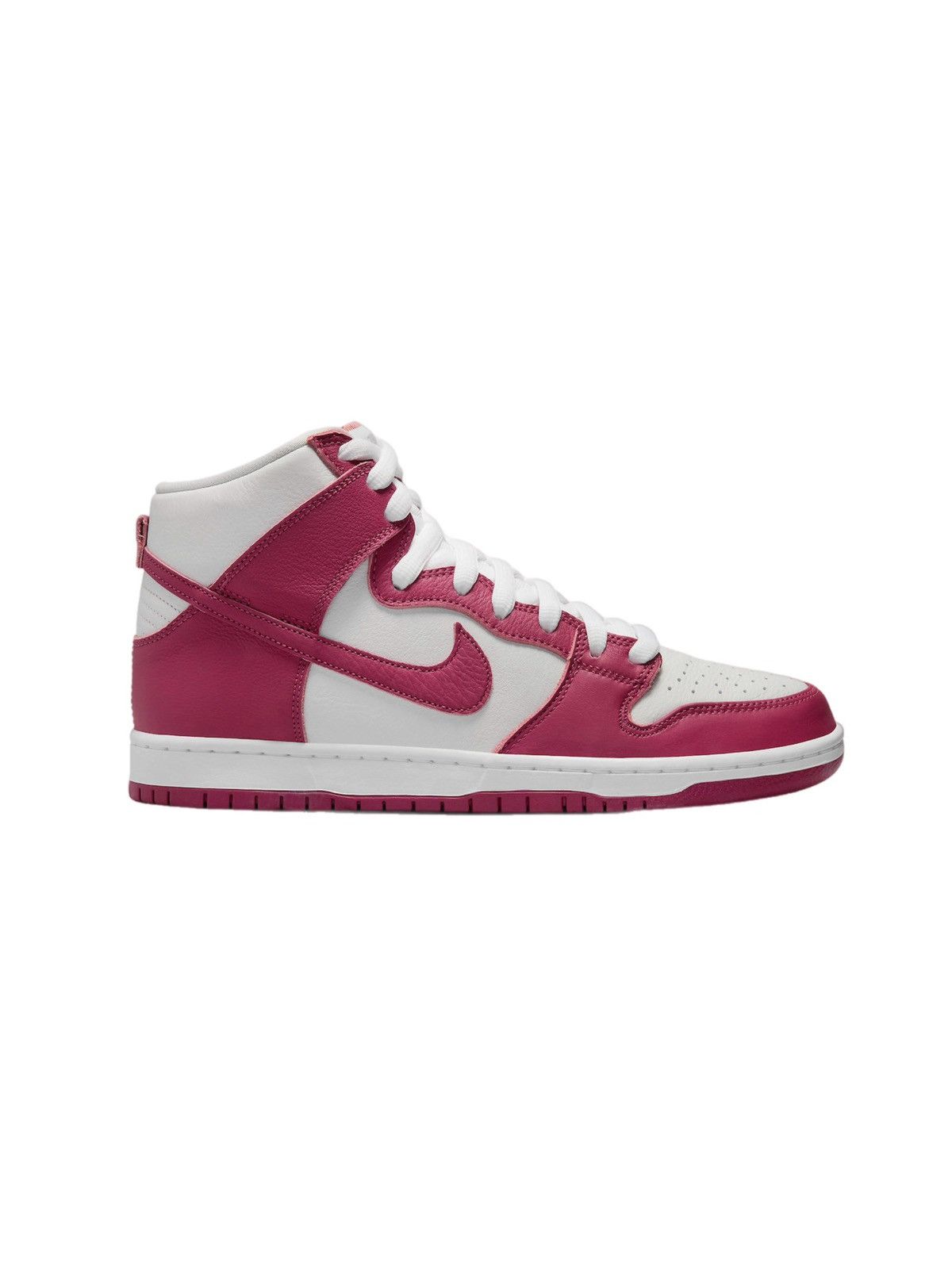 image of Nike Dunk High Sb Pro Sweet Beet Orange Label Shoes in Sweet Beet/Sweet Beet/White, Men's (Size 9.5
