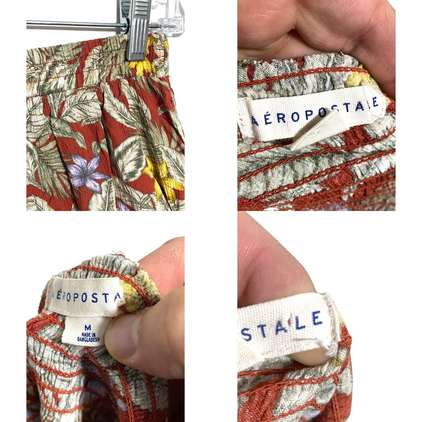 Vintage Aéropostale Tropical Button Midi Skirt Cami Crop Top Set M Boho Hawaiian Resort Skirt Tank Floral Beach Womens Set Size M / US 6-8 / IT 42-44 - 9 Thumbnail