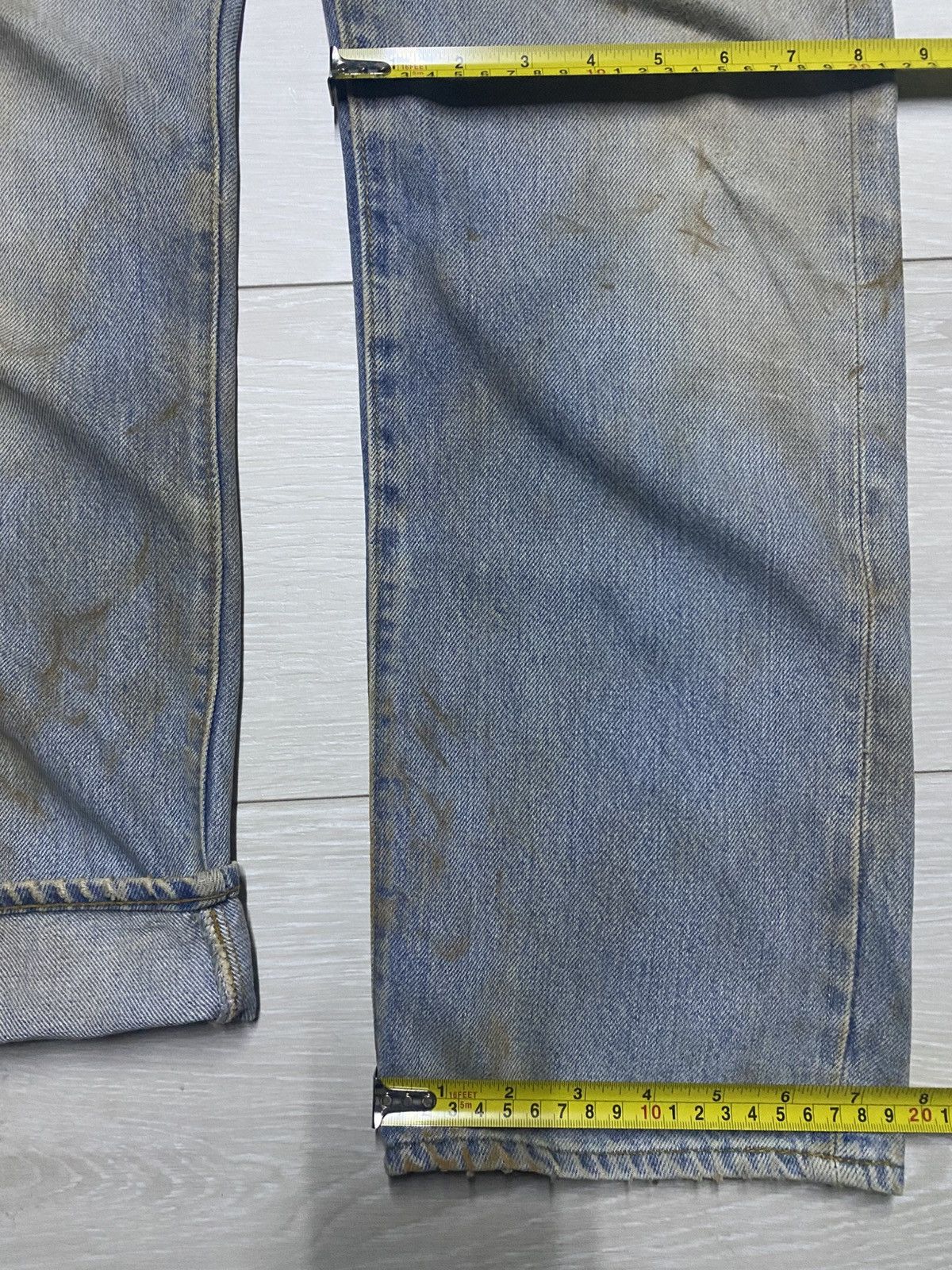 Levi's Levis 501 70s ButtonFly 6 Crazy Mud Wash Rusty Selvedge Size US 28 / EU 44 - 20 Thumbnail