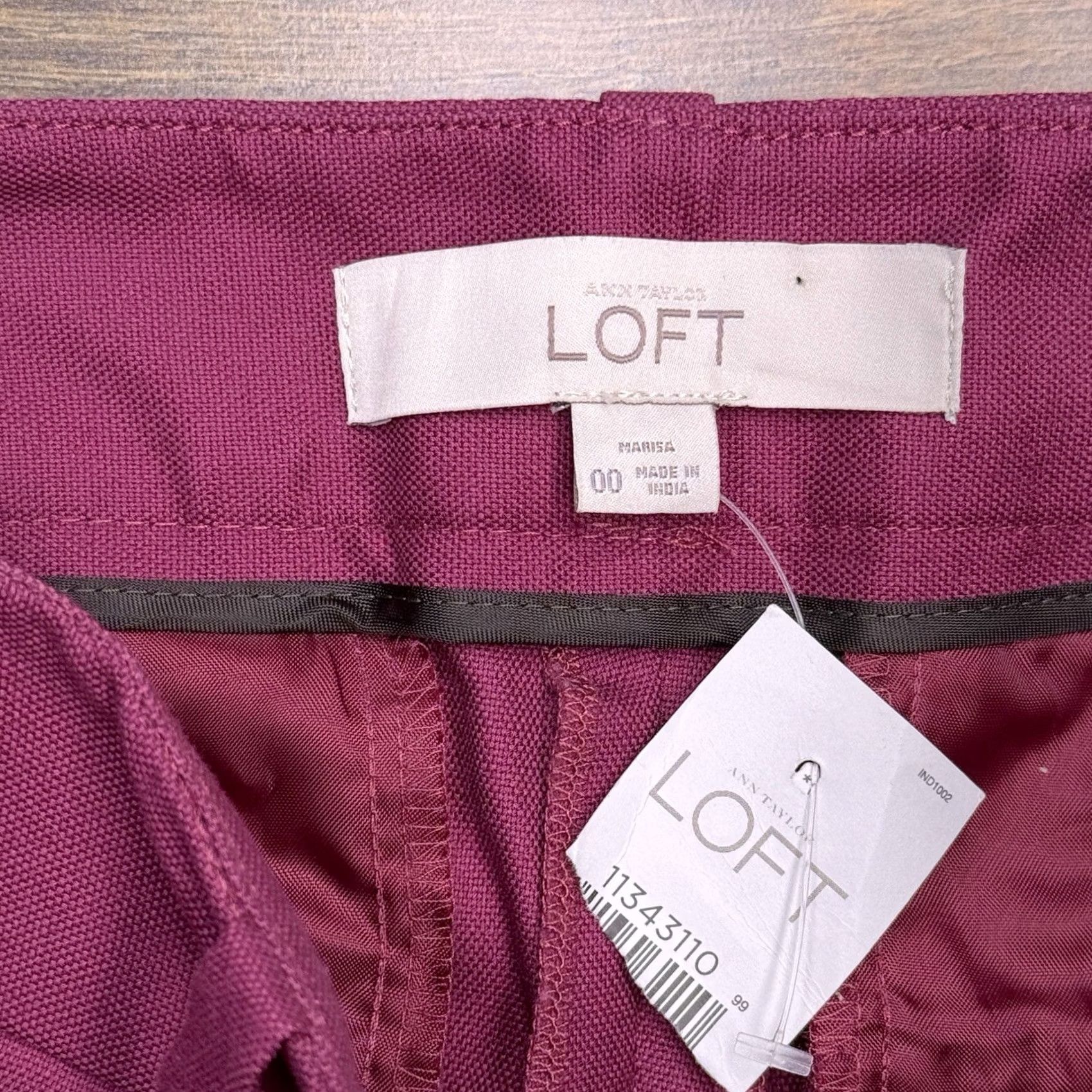 Ann Taylor Ann Taylor Loft Marisa Ankle Pants Pink 00 Low Rise Stretch Canvas Cotton Spandex Straight 26 in Inseam Size 24" / US 00 / IT 34 - 5 Thumbnail