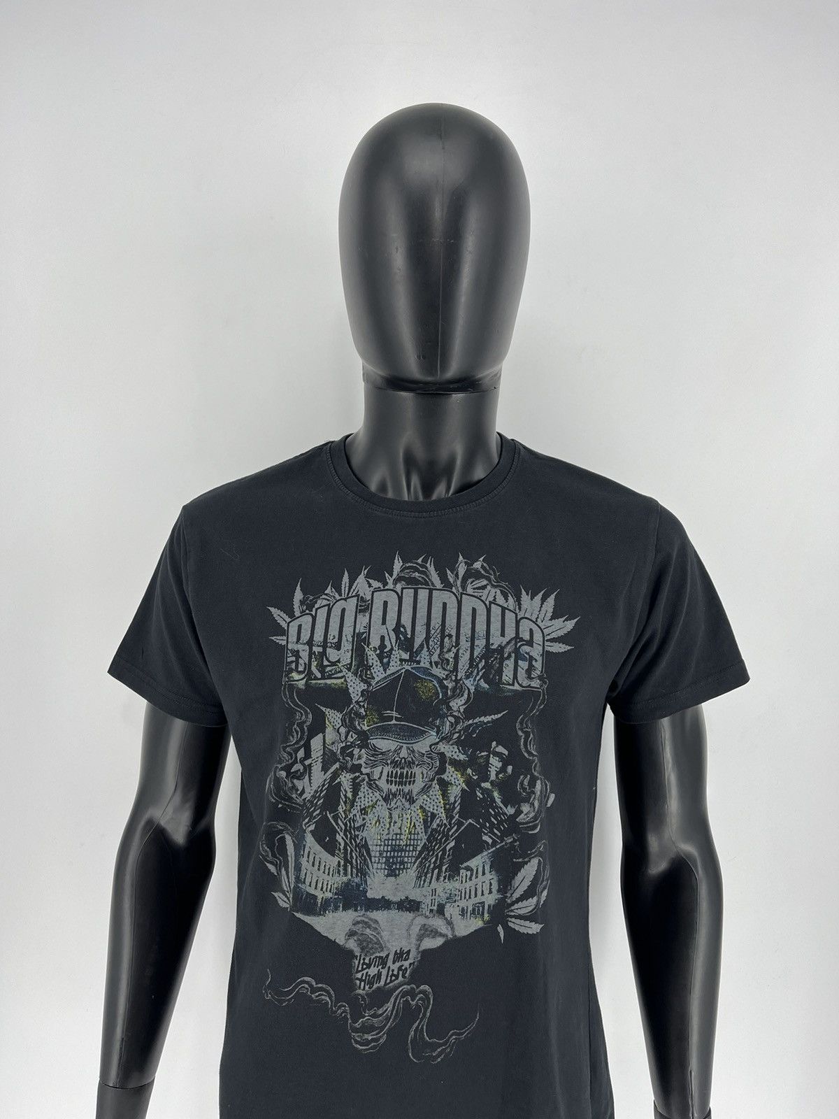 Affliction × Buddha to Buddha Vintage Big Buddha Skull Affliction Style Cyber-Y2K Tee Size US L / EU 52-54 / 3 - 1 Thumbnail