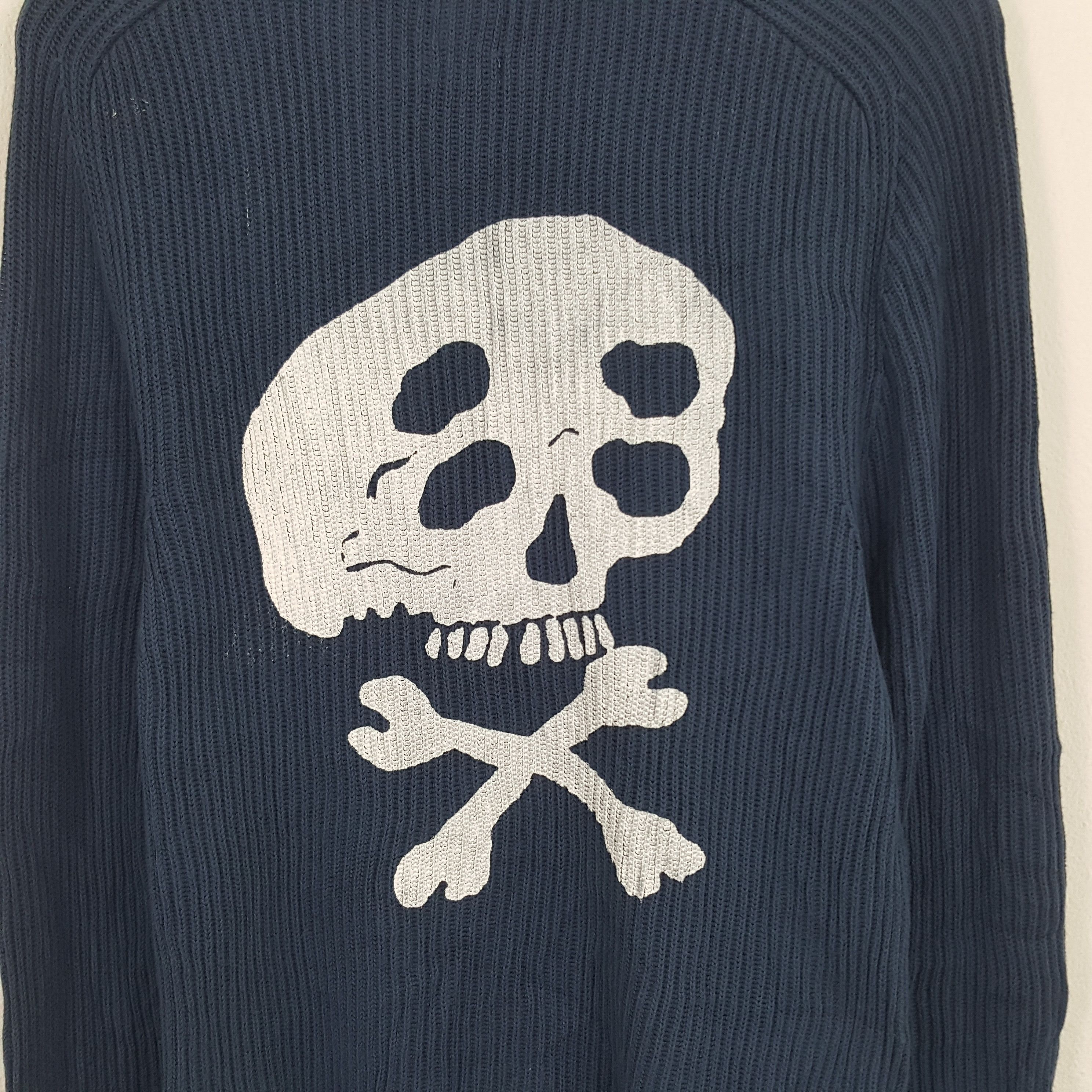 Vintage × Zara Vintage Zara Custom Art Skull Sweatshirt Size US S / EU 44-46 / 1 - 2 Thumbnail