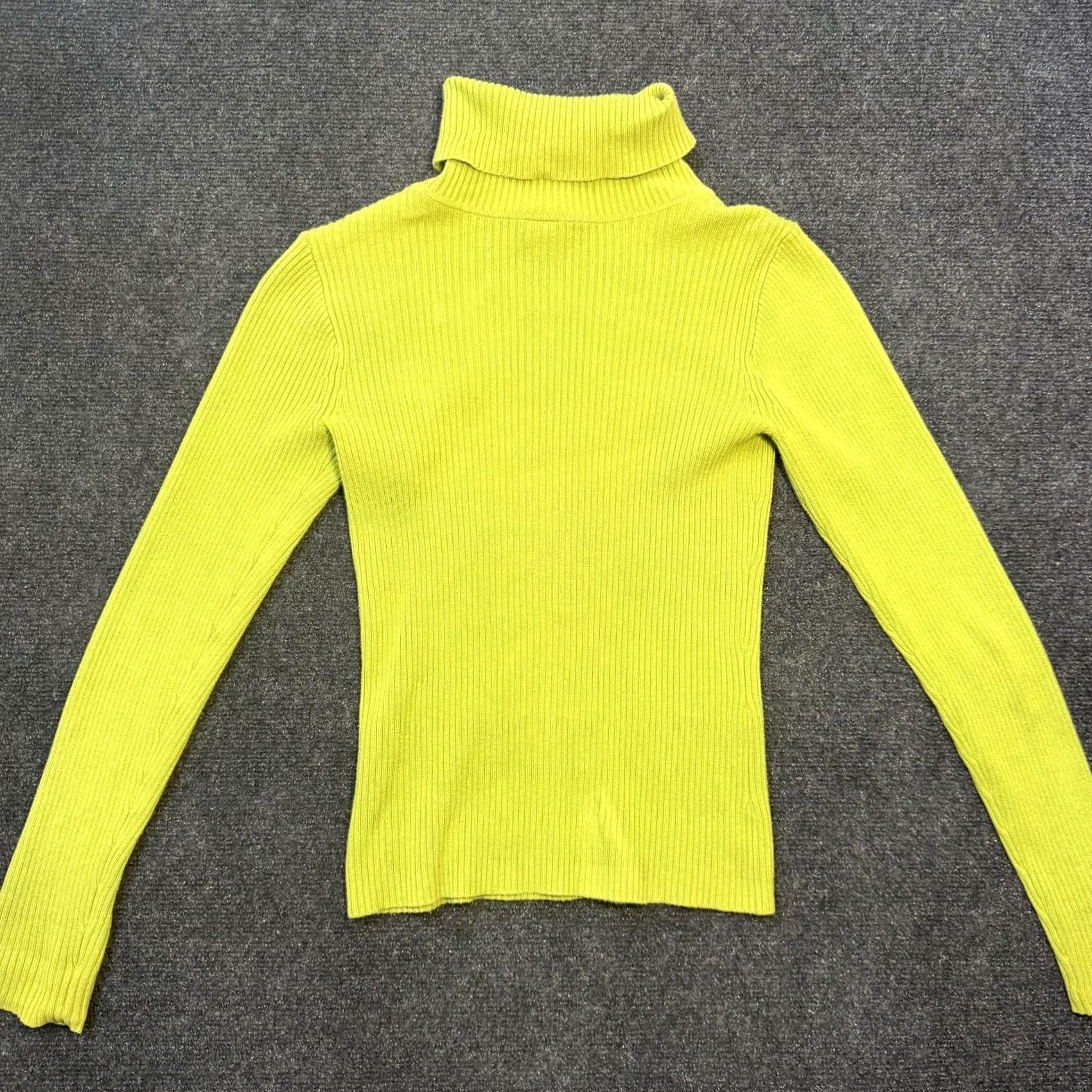 Gap VINTAGE Gap Slim XS Green Turtleneck Pullover Knit Sweater Womens Size XS / US 0-2 / IT 36-38 - 5 Thumbnail