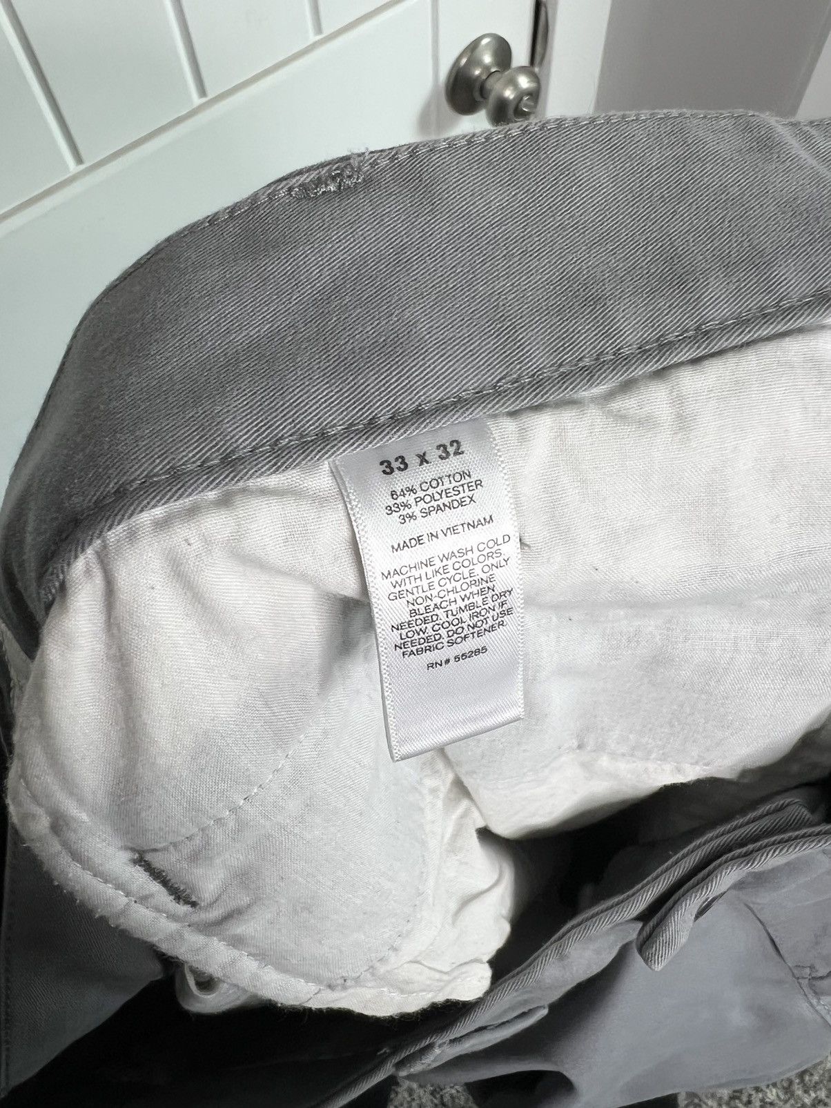 Express Express Skinny Fit Hayden Pants - Grey 33 X 32 Size US 33 - 8 Thumbnail