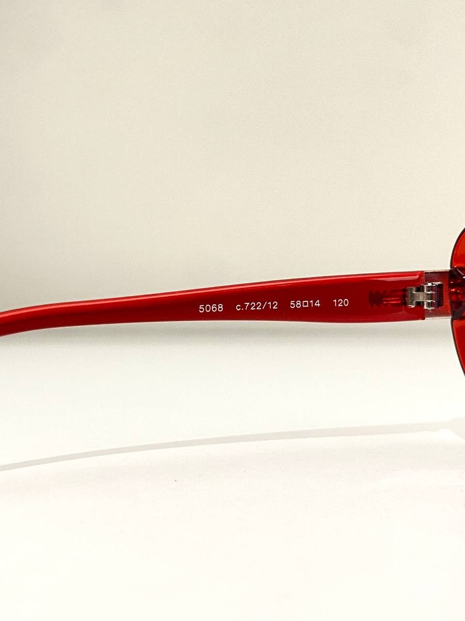 Chanel Chanel CC Logo Shield Oversized Vintage Red Sunglasses Y2K Size ONE SIZE - 10 Thumbnail