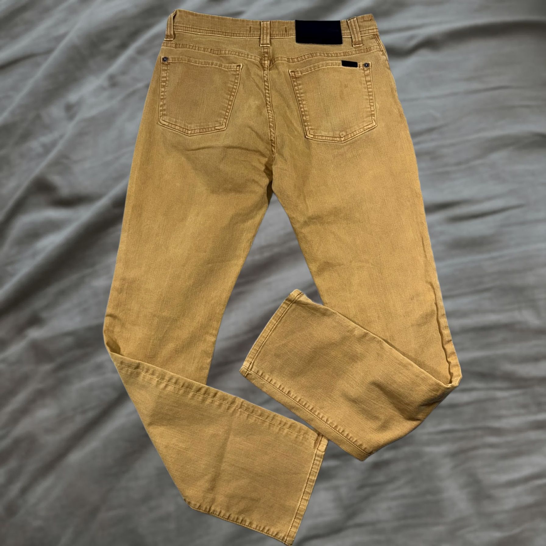 Vintage Fidelity Jeans Mens 32x31 Mustard Yellow Straight Jeans 5-Pocket Denim Casual Pants Size US 32 / EU 48 - 1 Thumbnail