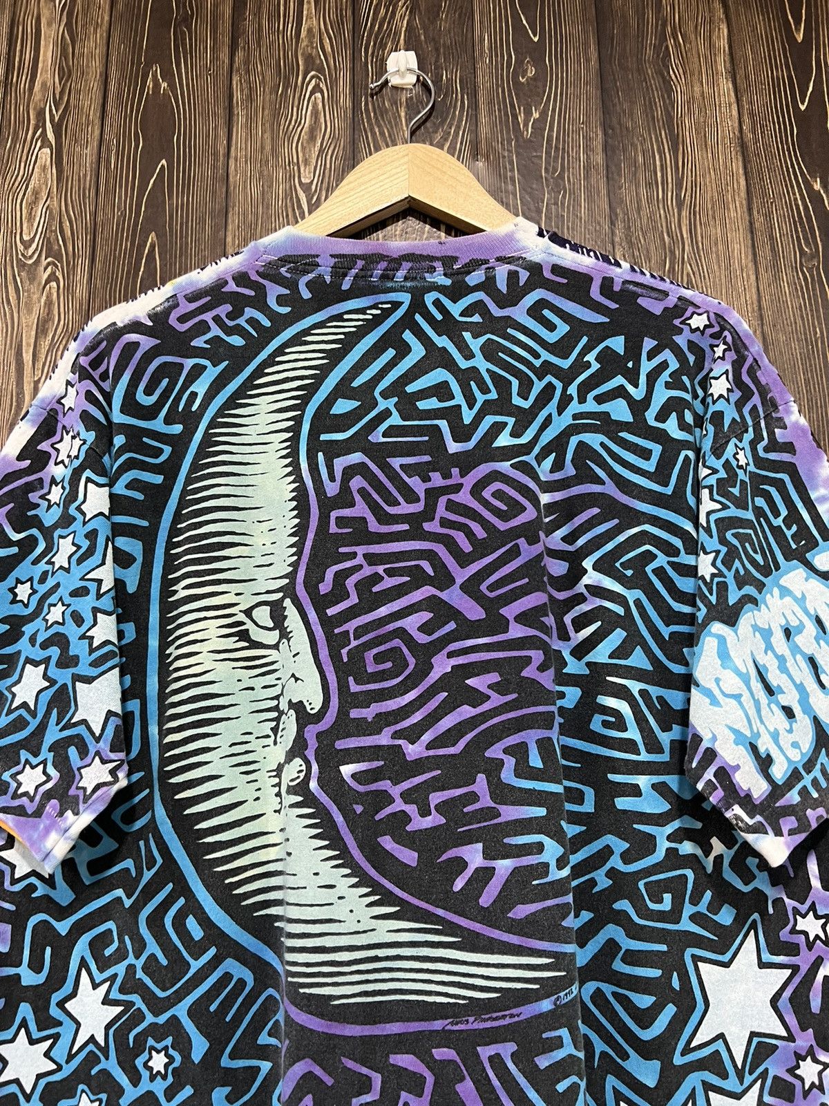 Liquid Blue × Vintage Vintage 90s Liquid Blue Sun N Moon Fullprint Tshirt Size US L / EU 52-54 / 3 - 11 Thumbnail