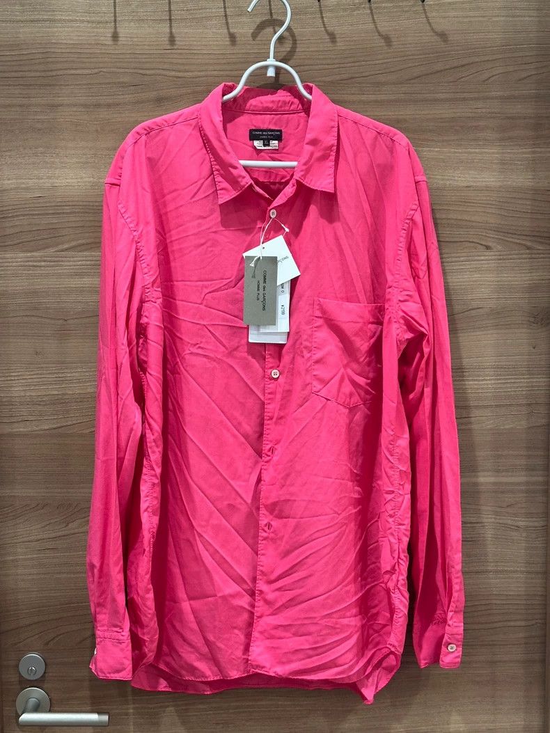 Comme des Garcons Comme Des Garcons Pink Shirt Size US XL / EU 56 / 4 - 2 Thumbnail