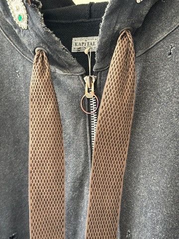 Kapital Fleece Thriller Damaged Devil Hood Blouson (Studs Remake) Size US L / EU 52-54 / 3 - 6 Thumbnail