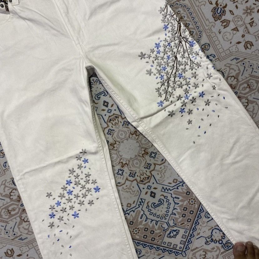 Japanese Brand × Vintage 2000s y2k japanese classic script karakuri style jeans Size US 34 / EU 50 - 3 Thumbnail