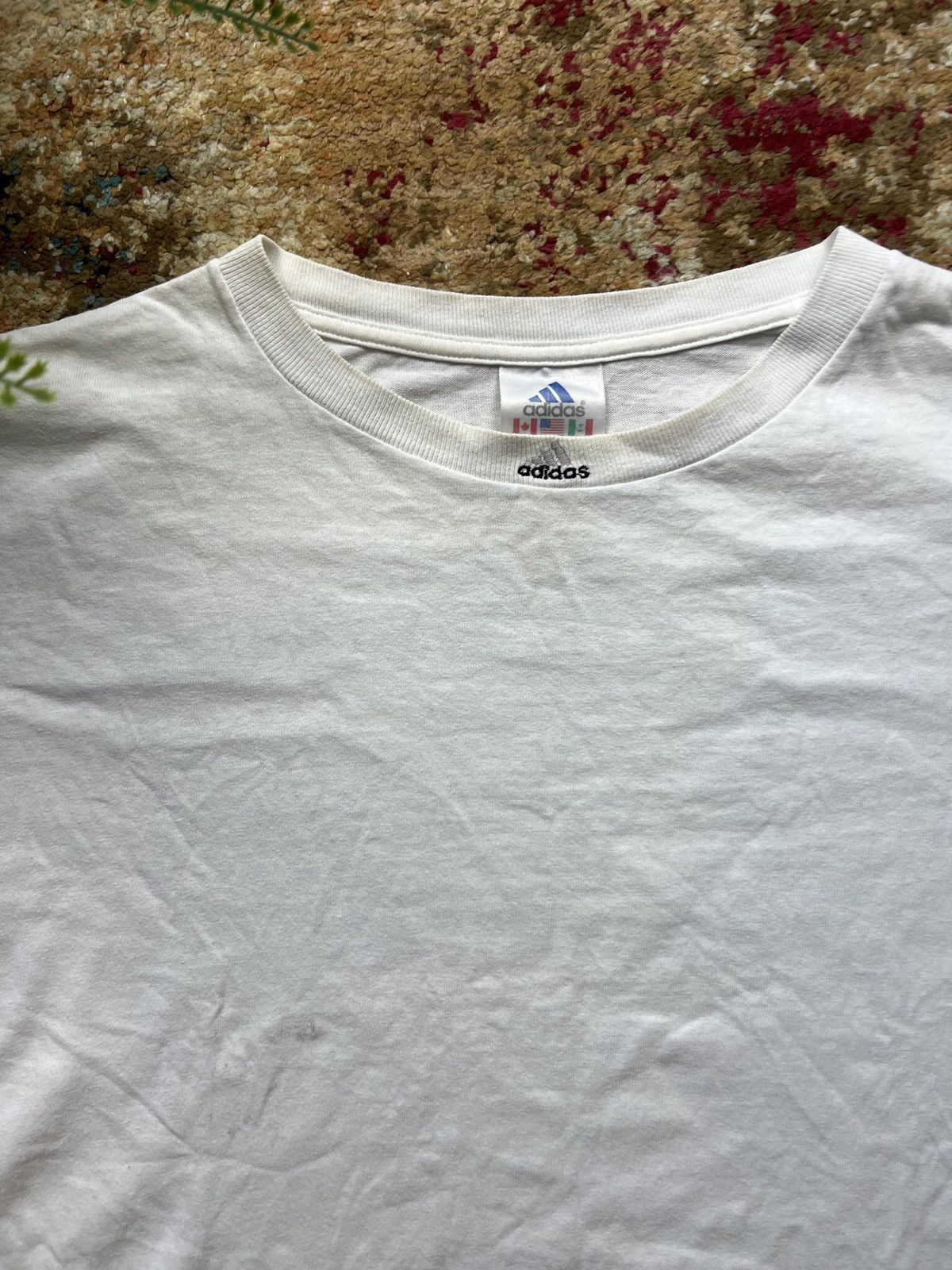 Adidas × Vintage 🕊️ 90’s ADIDAS TEAM RETRO Y2K BIG BACK LOGO TEE Size US M / EU 48-50 / 2 - 8 Thumbnail