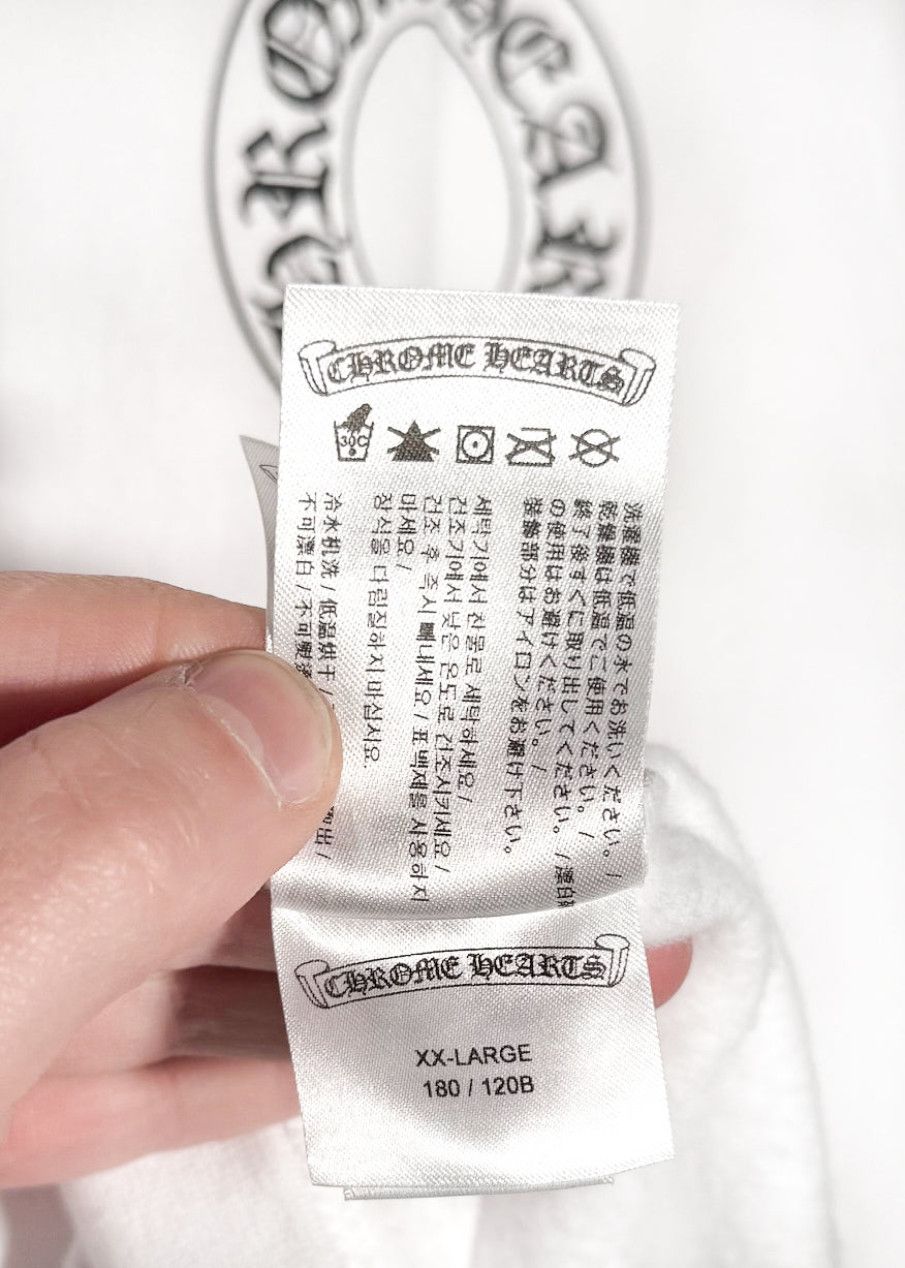 Chrome Hearts Chrome Hearts White Floral Horseshoe Logo Print Sweatshirt Size US XXL / EU 58 / 5 - 10 Thumbnail