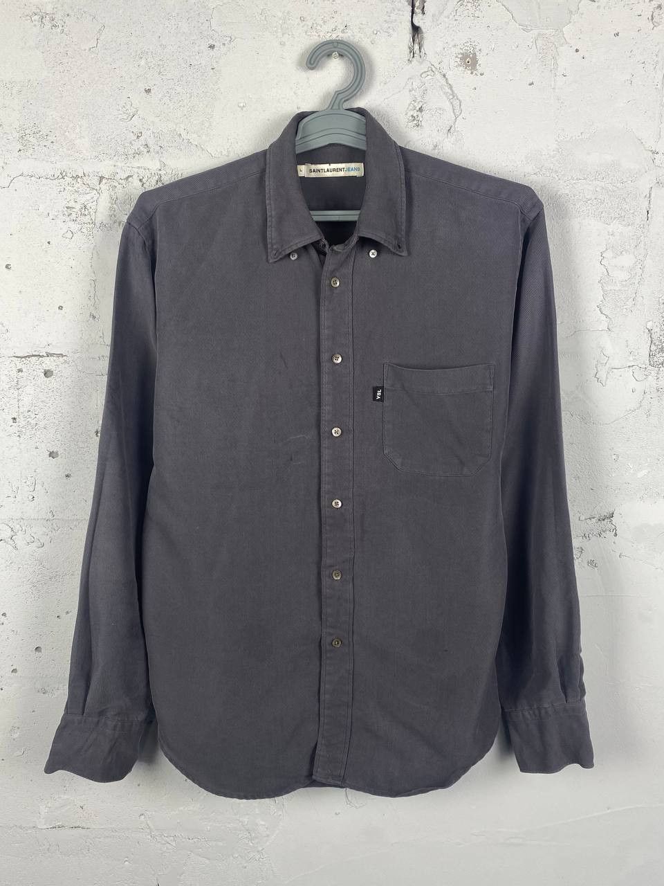 Vintage × Yves Saint Laurent Saint Laurent Jeans YSL Denim Shirt Yves Saint Laurent Shirt Size US L / EU 52-54 / 3 - 3 Thumbnail