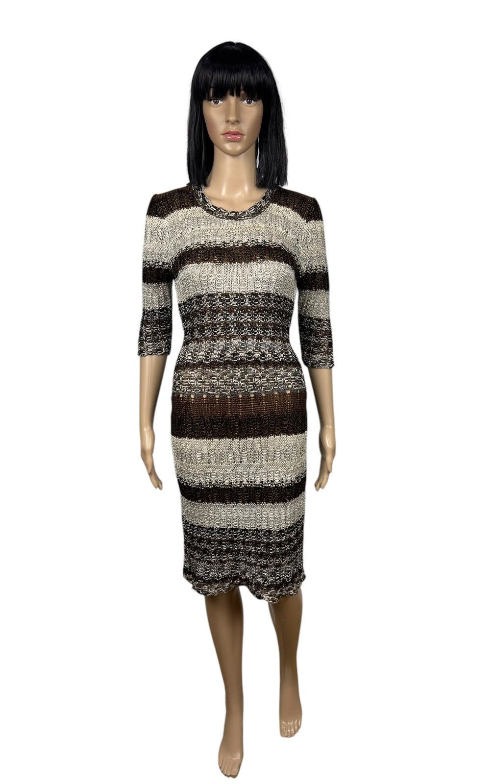 Oscar De La Renta Oscar De La Renta Silk Knit Dress Bodycon size 8 Size S / US 4 / IT 40 - 2 Thumbnail