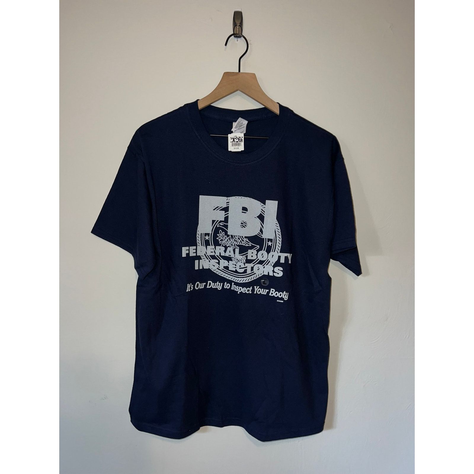 Gildan Y2K FBI Federal Booty Inspectors It's Our Duty Joke Shirt L Size US L / EU 52-54 / 3 - 1 Thumbnail