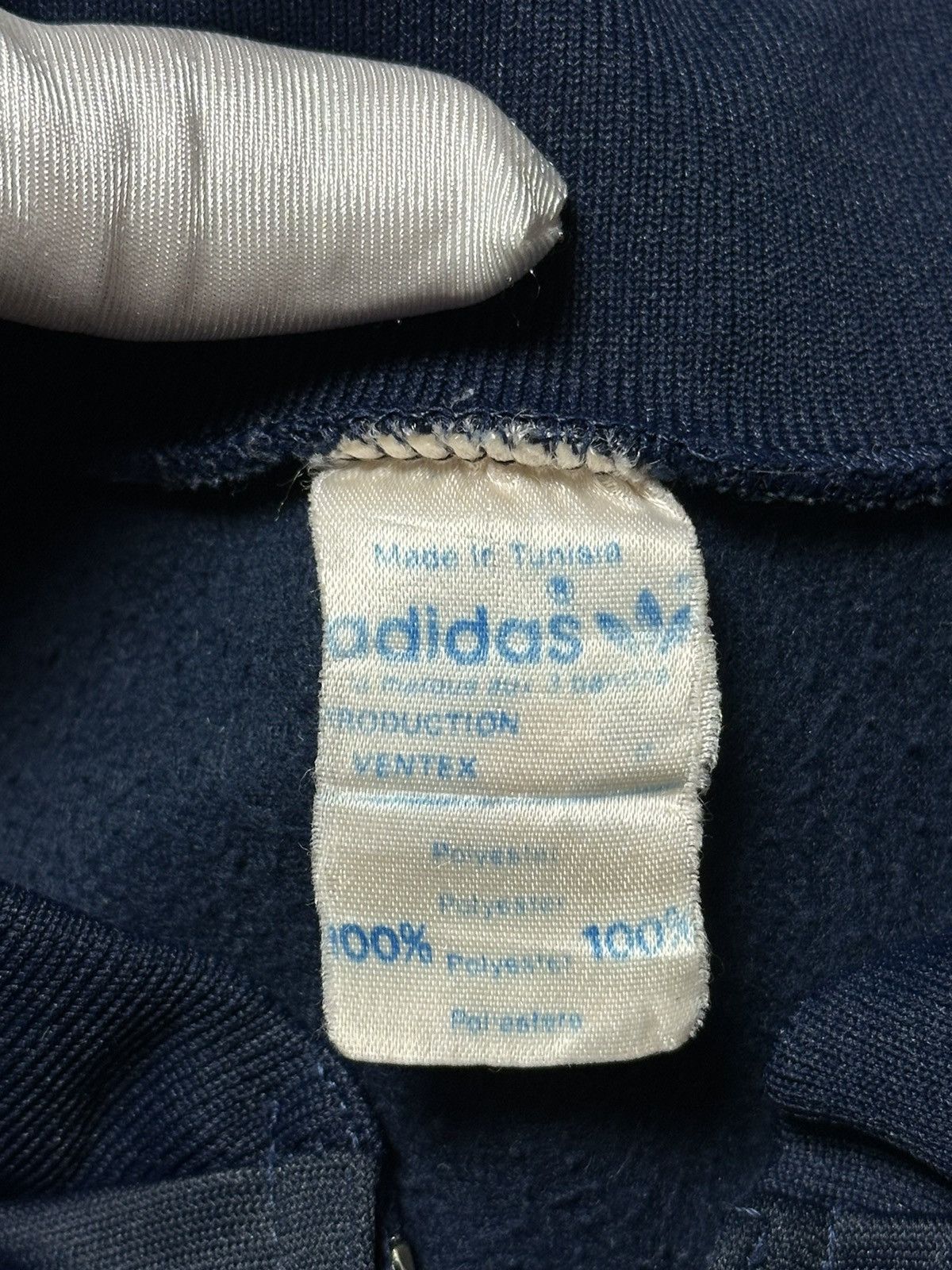 Adidas Vintage Adidas 80s Ventex Track Jacket Bomber Navy Blue Size US M / EU 48-50 / 2 - 7 Thumbnail